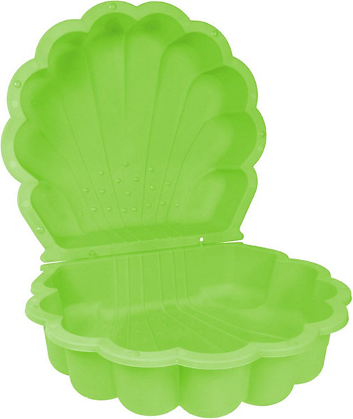 Lot de 2 Bacs à Sable Coquillage en Plastique 87 cm Vert Pomme