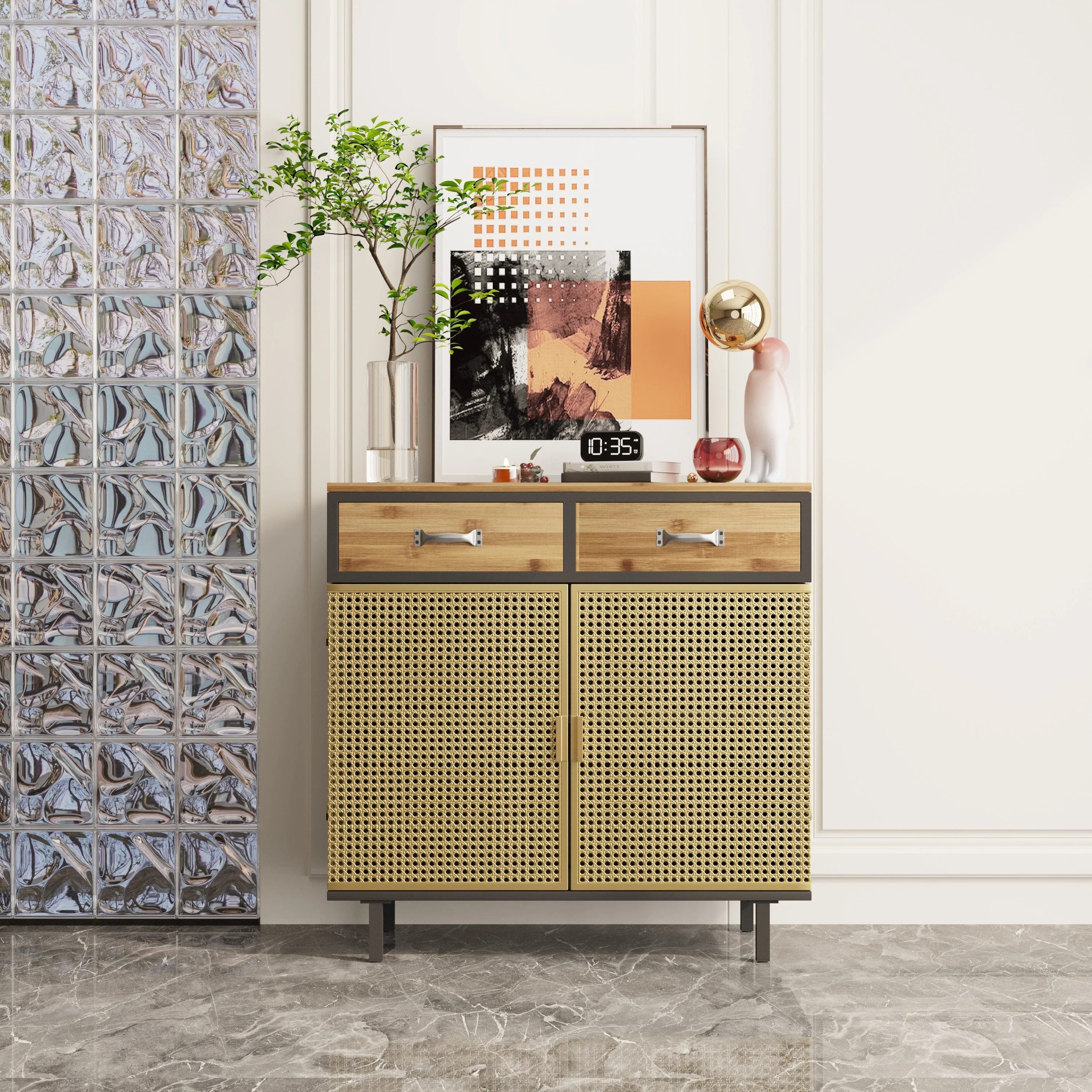Modern Furniture Decor Sideboard with Drawers and Doors