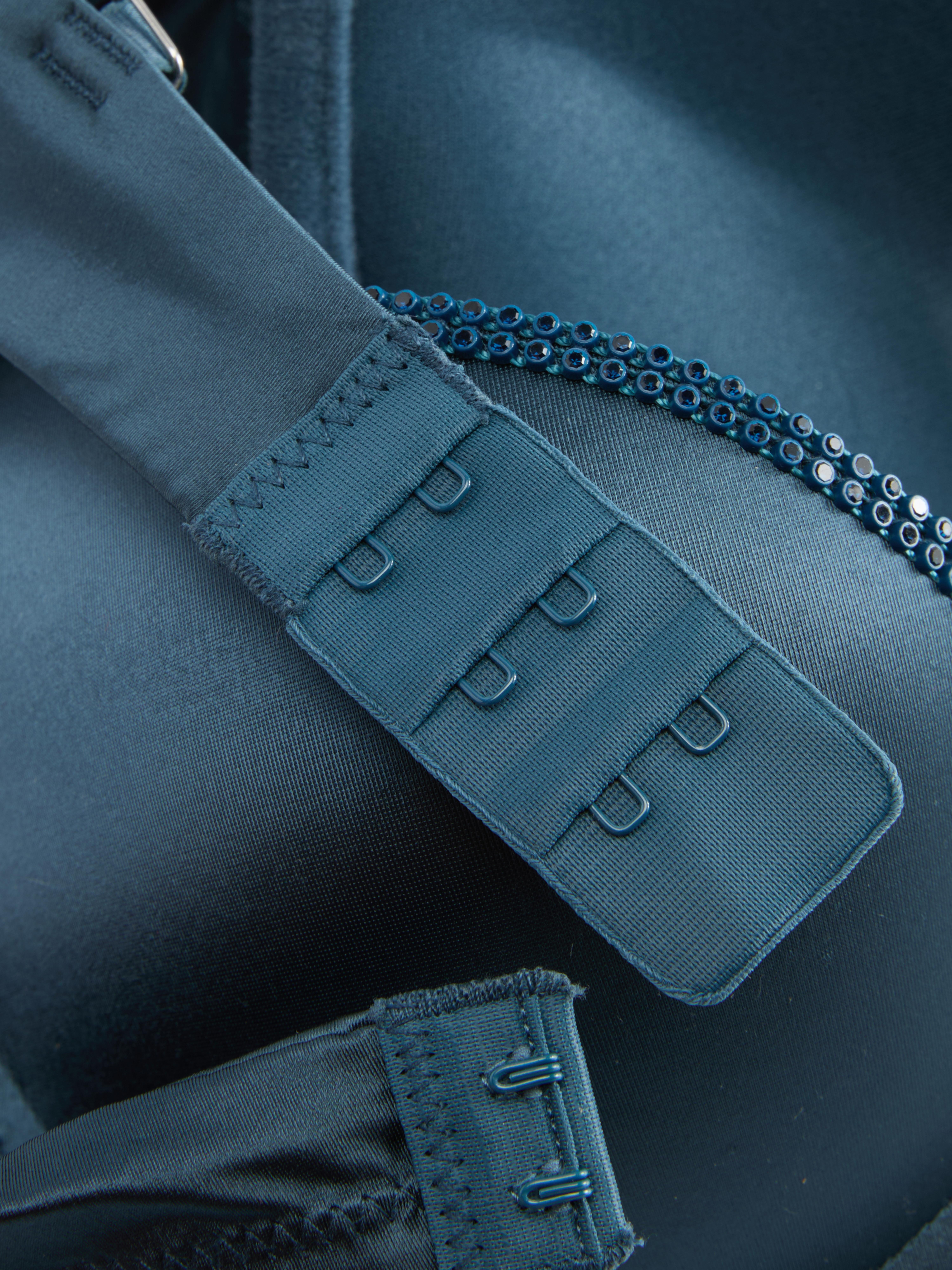 Rhinestone Accent Push Up Bra