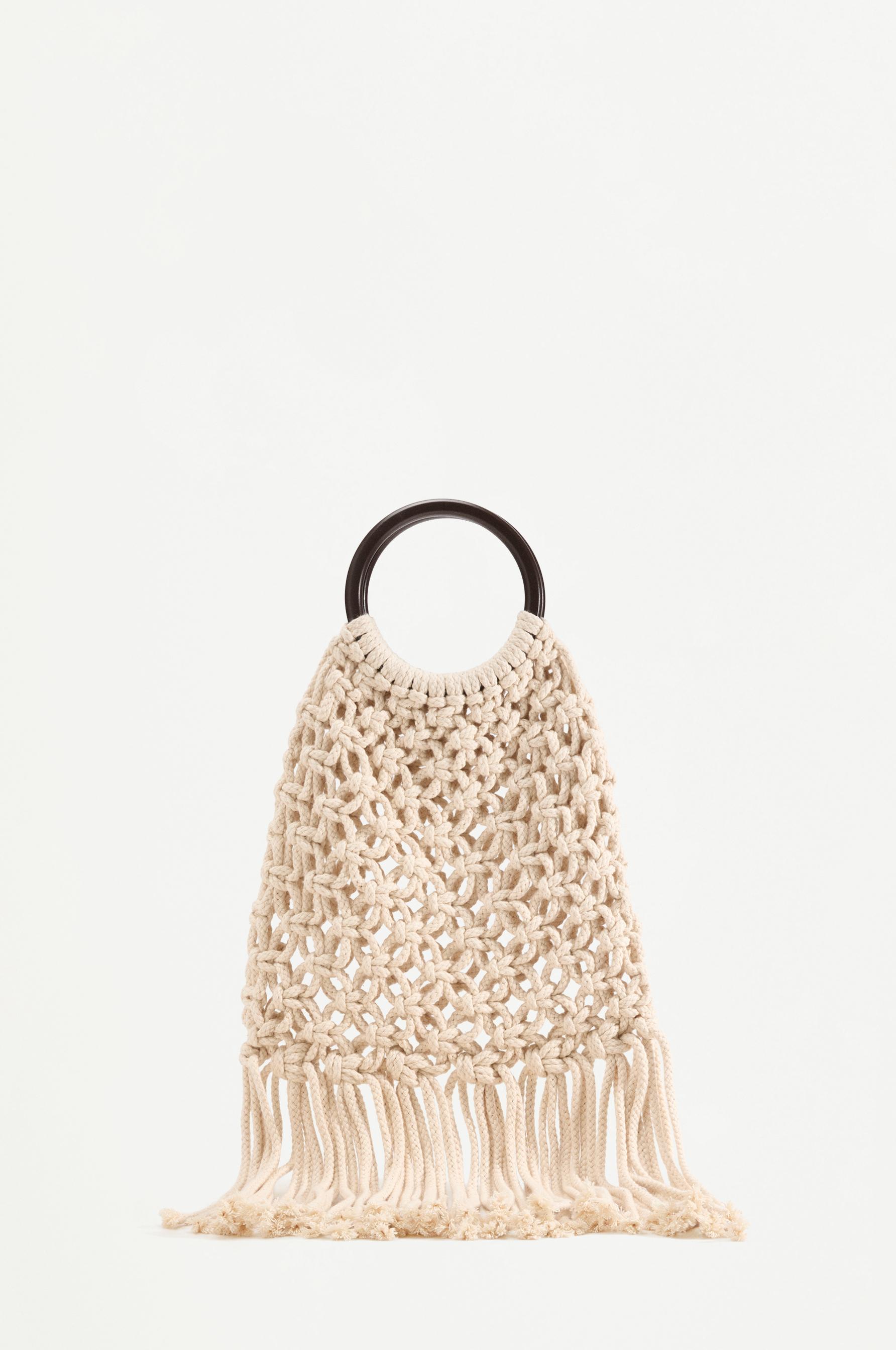 Bolso mano macramé