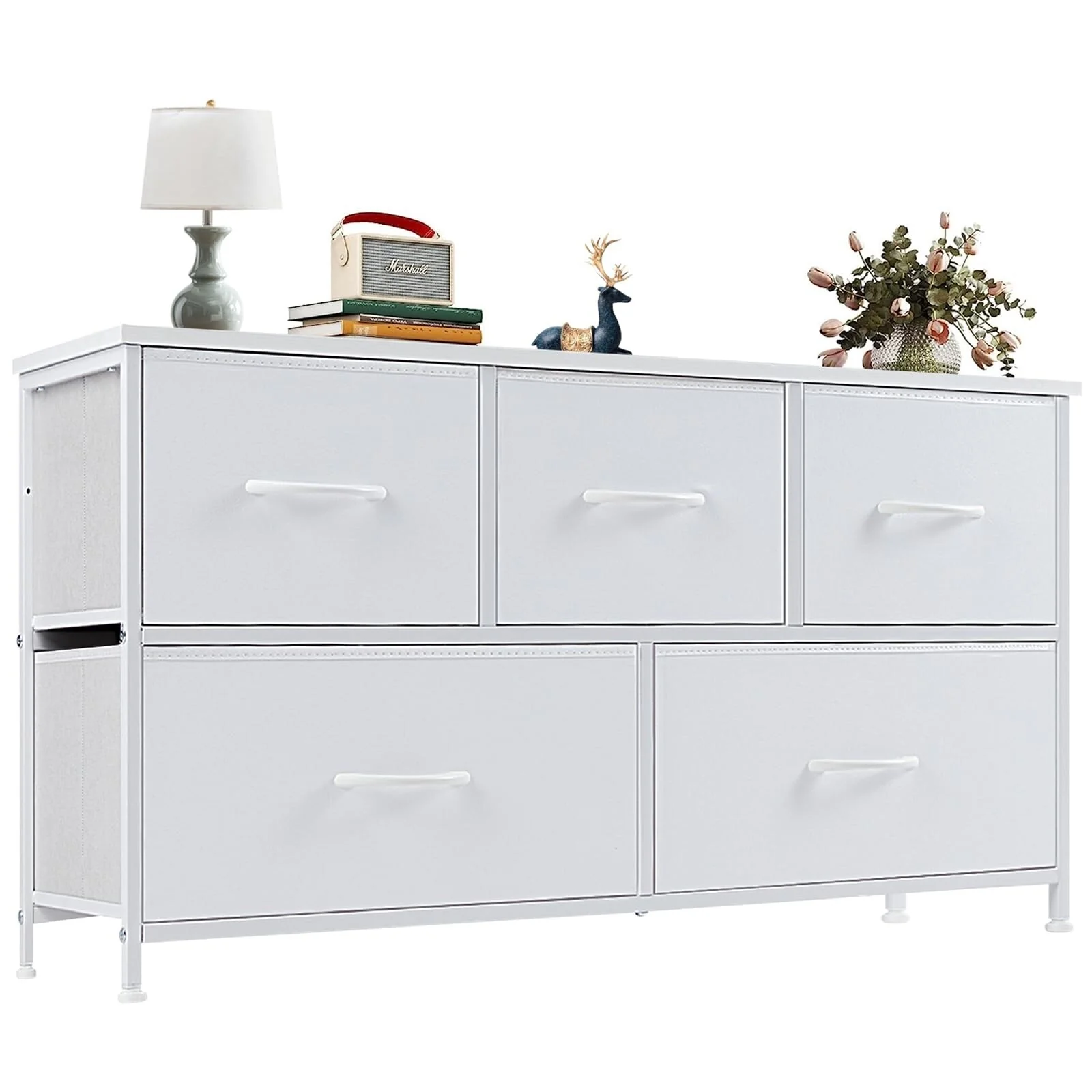 Dresser for Bedroom with 5 Drawers, Wide Chest of Drawers