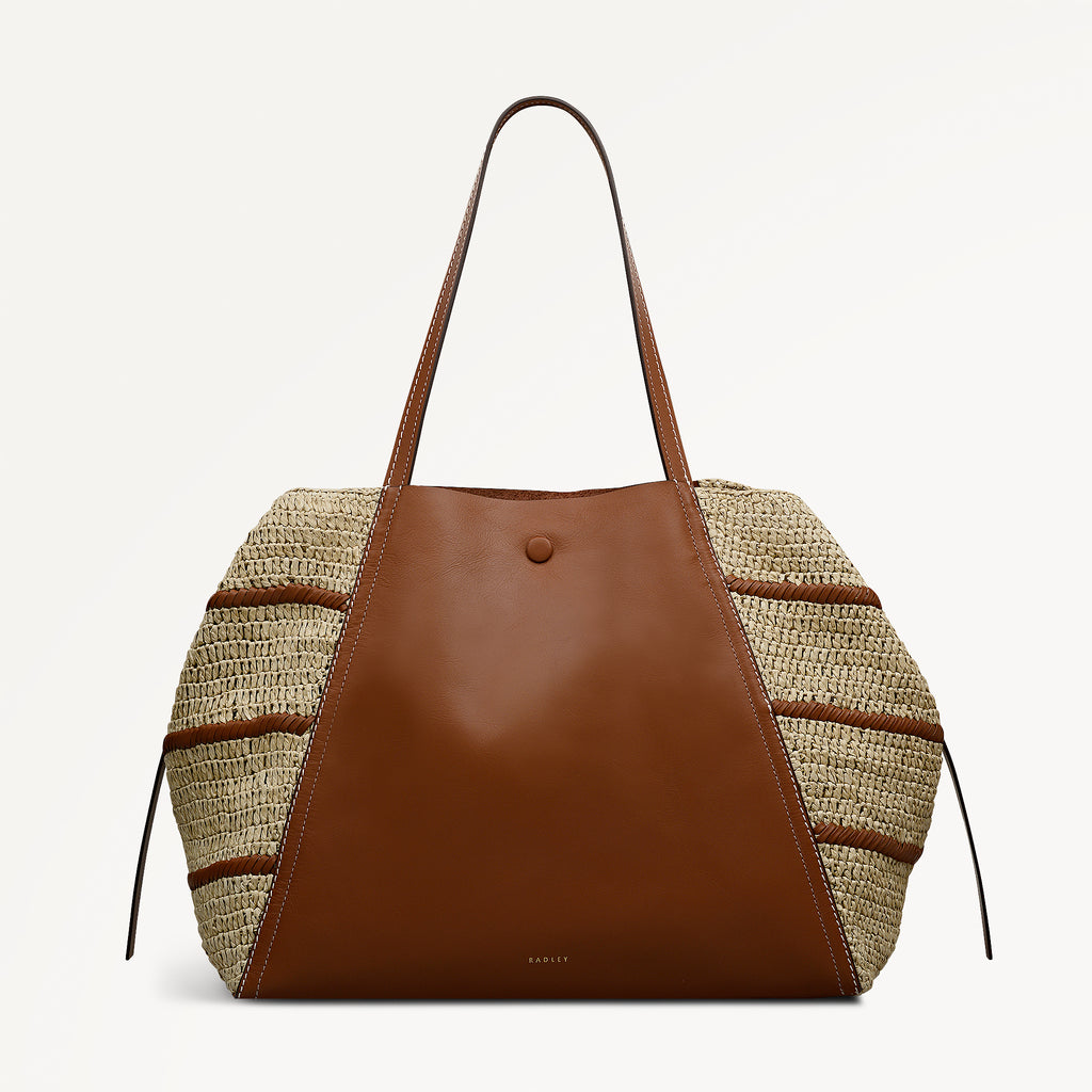 The Delphine - Raffia - Extra Large Open Top Tote