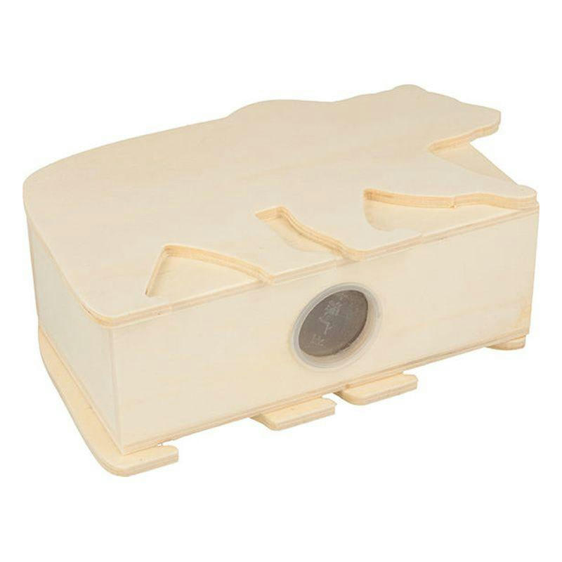 OURS - Tirelire en bois ours 17x10cm