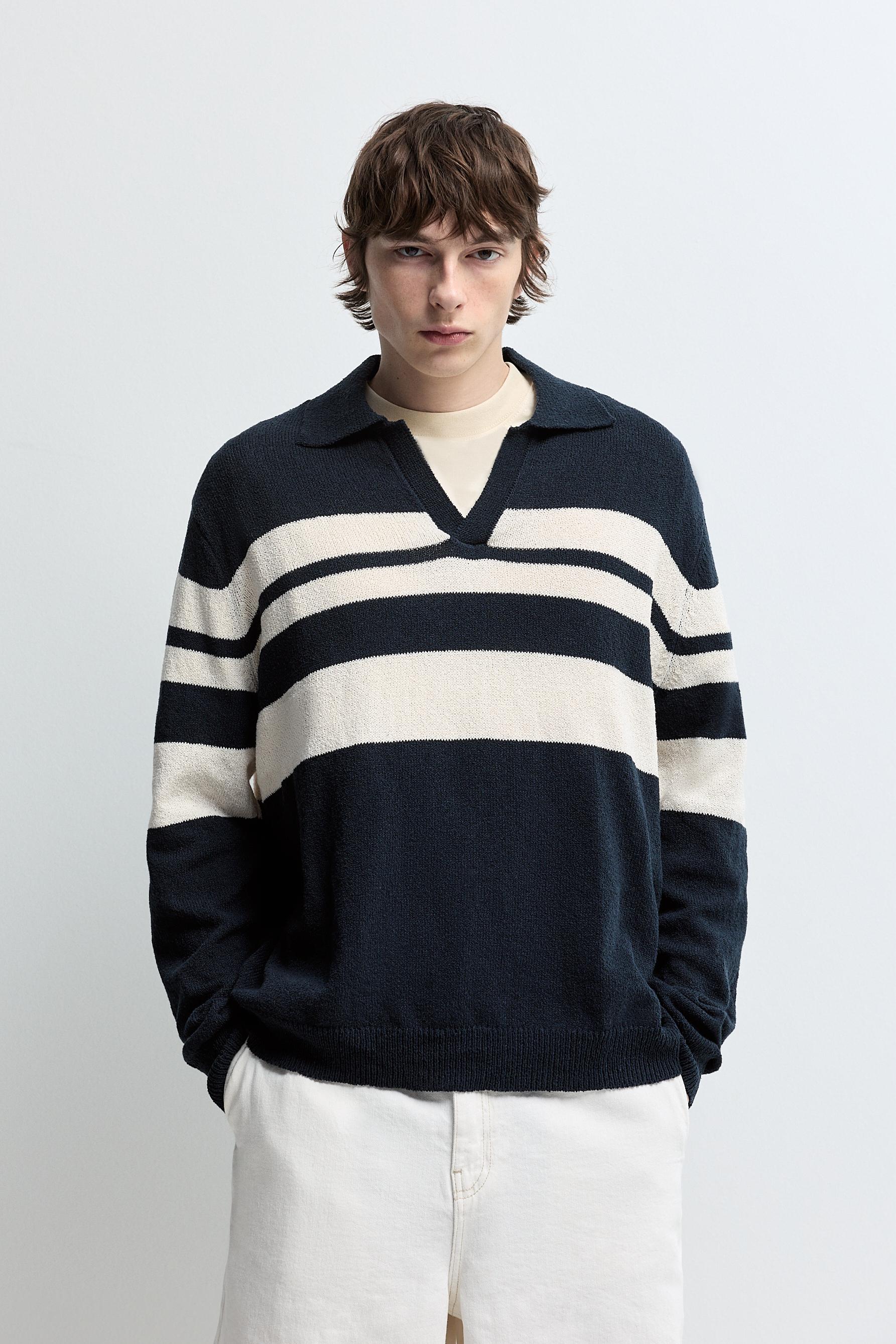 Polo rayas bouclé