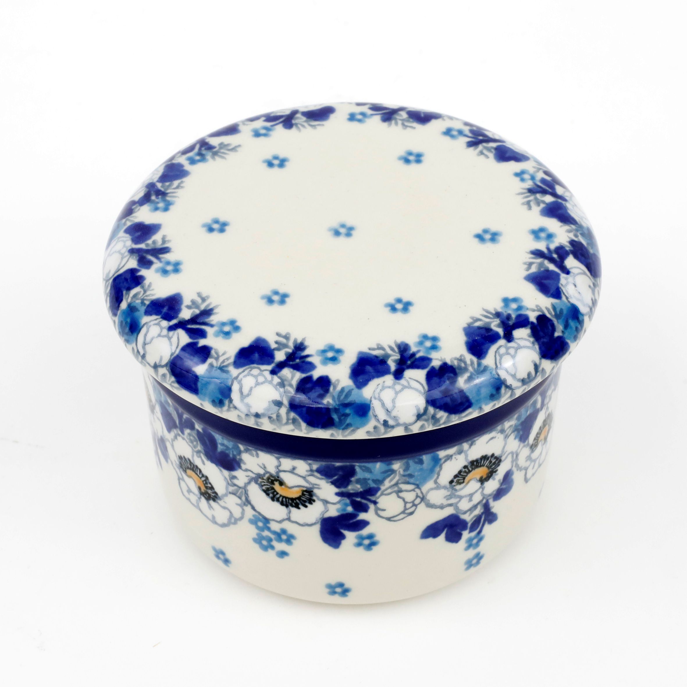 Maselnica wodna ceramiczna 270 2222X Biało-niebieskie anemony
