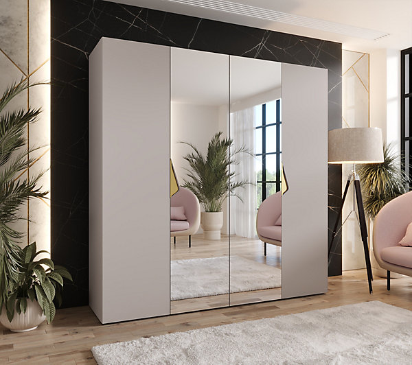 Armoire a portes battantes Sandi 2 200 x H. 202 x P. 52, 4 portes