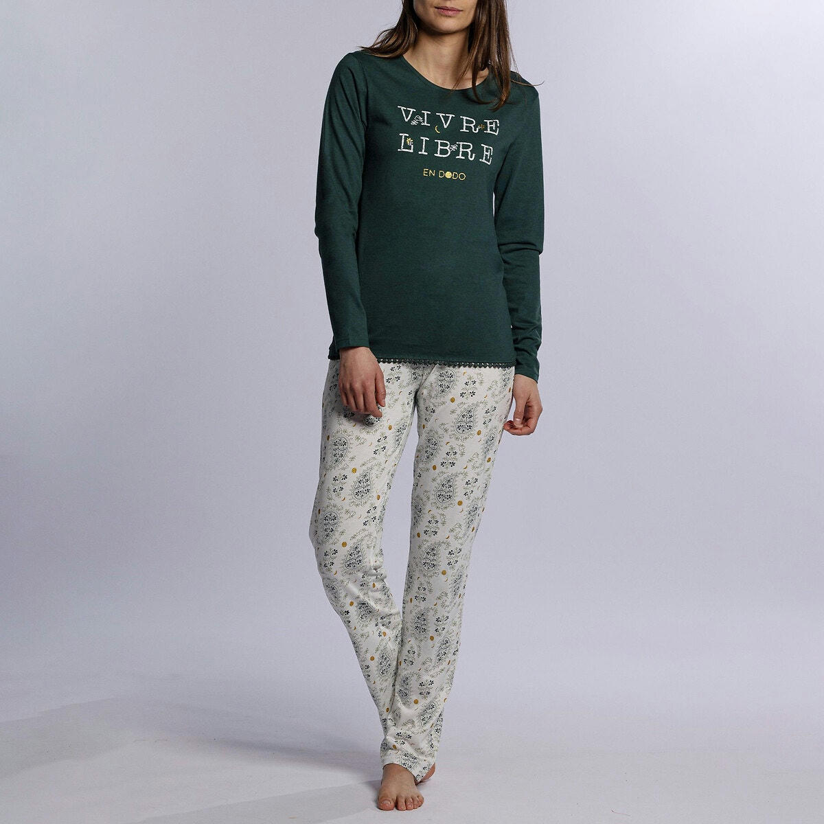 Pyjama manches longues en modal, Vivre