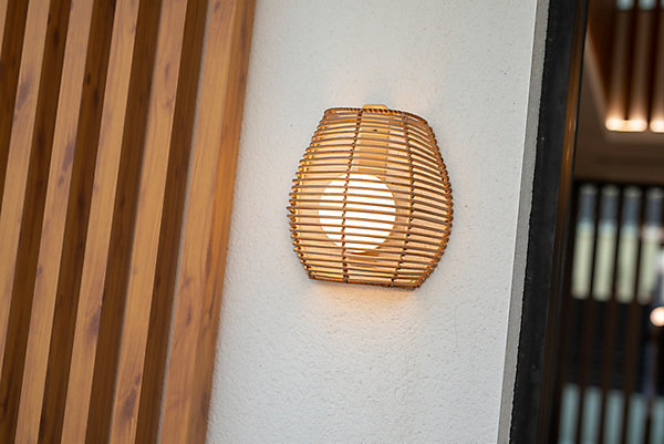 Applique murale Bossa dimmable LED intégrée coloris naturel 900lm 9w IP54 blanc chaud New Garden