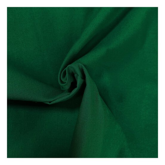 Emerald Cotton Homespun Fabric by the Metre