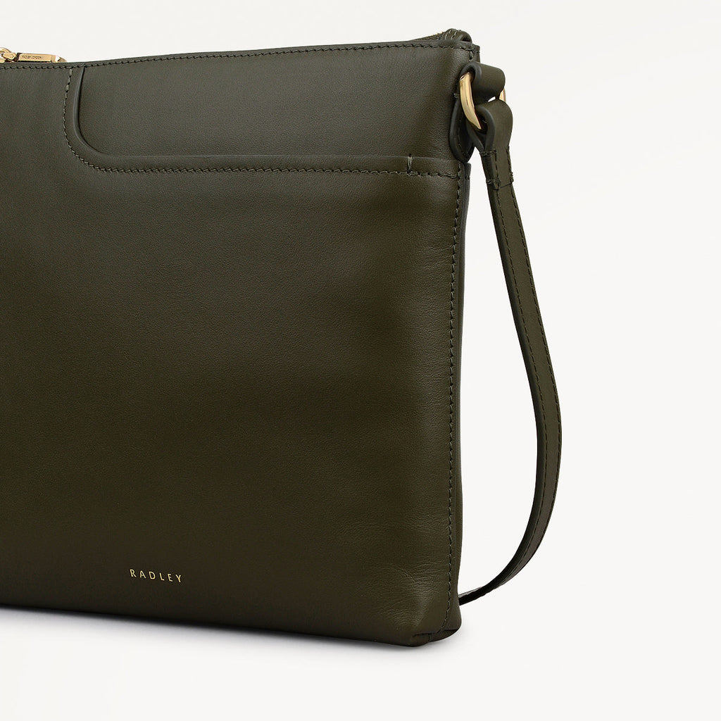 Pockets - Small Ziptop North-South Cross Body Bag