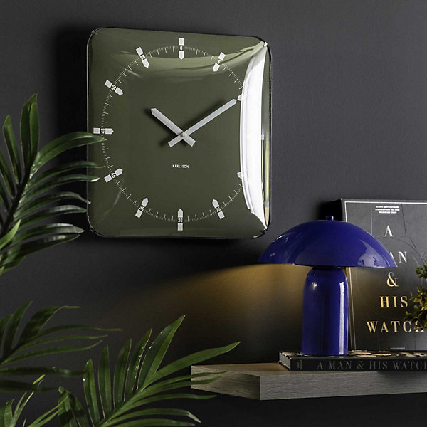Horloge murale en métal Sucinto Dome Square