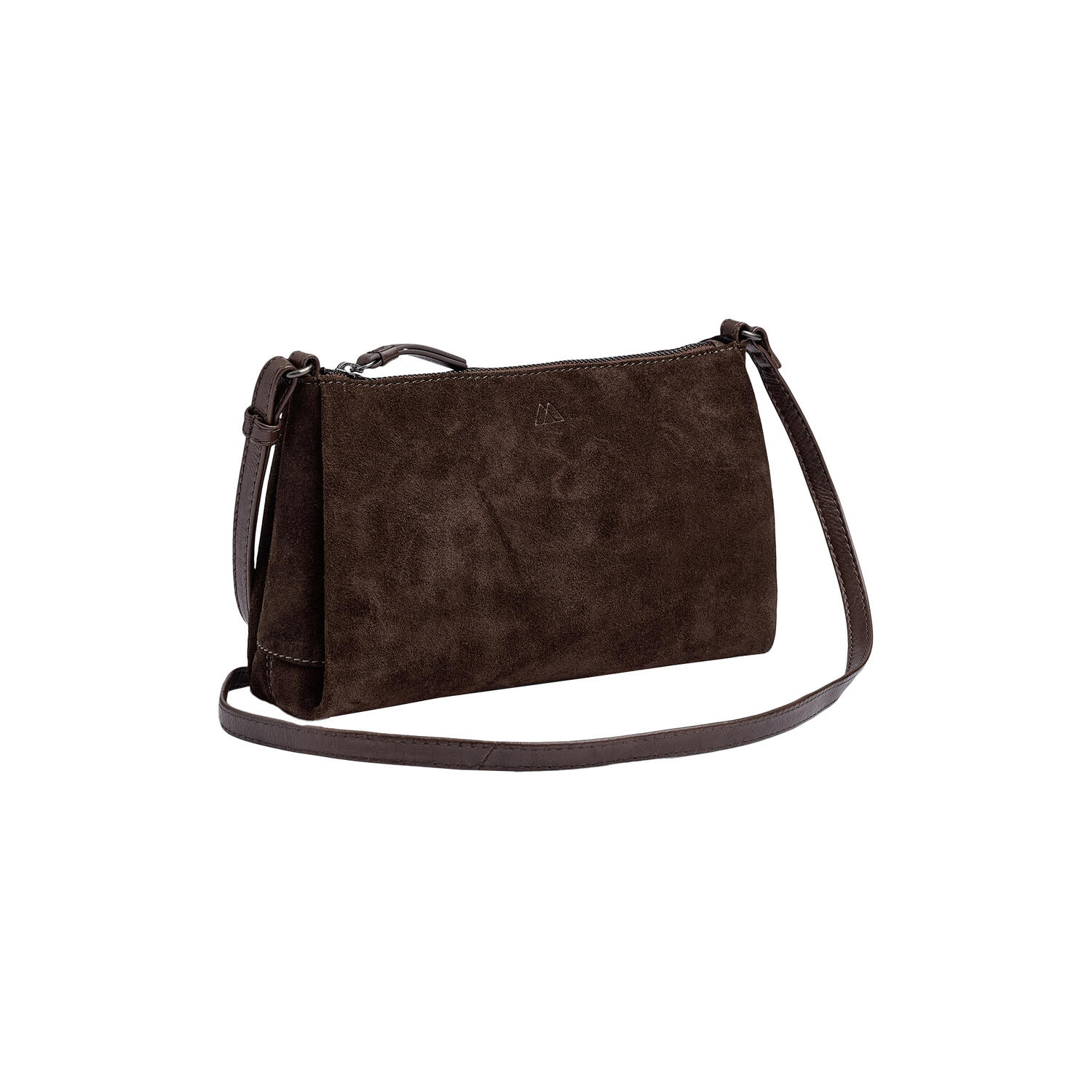 MarciMBG Crossbody Bag Suede, dark brown