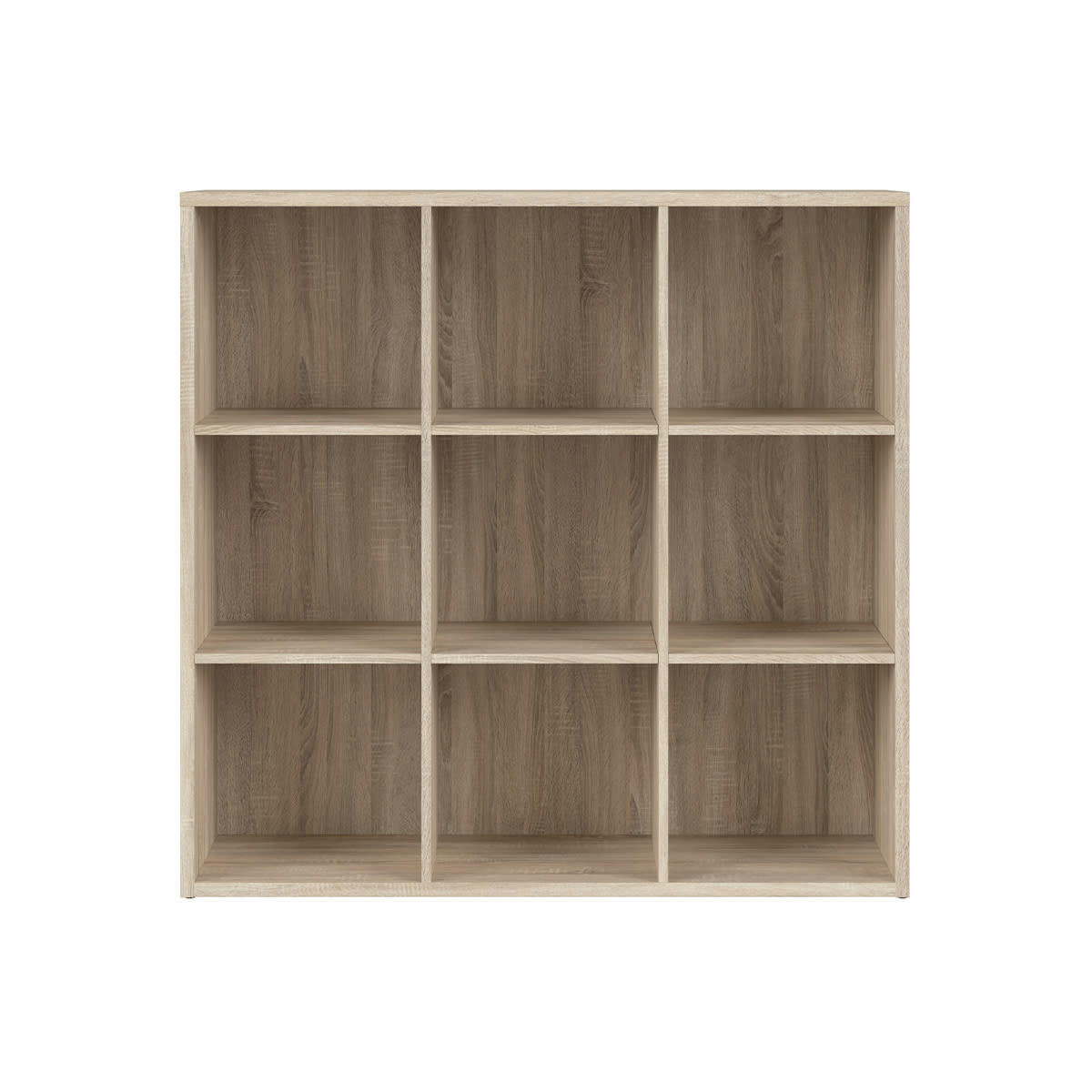 - Bibliothèque 9 cases stratifiés naturel