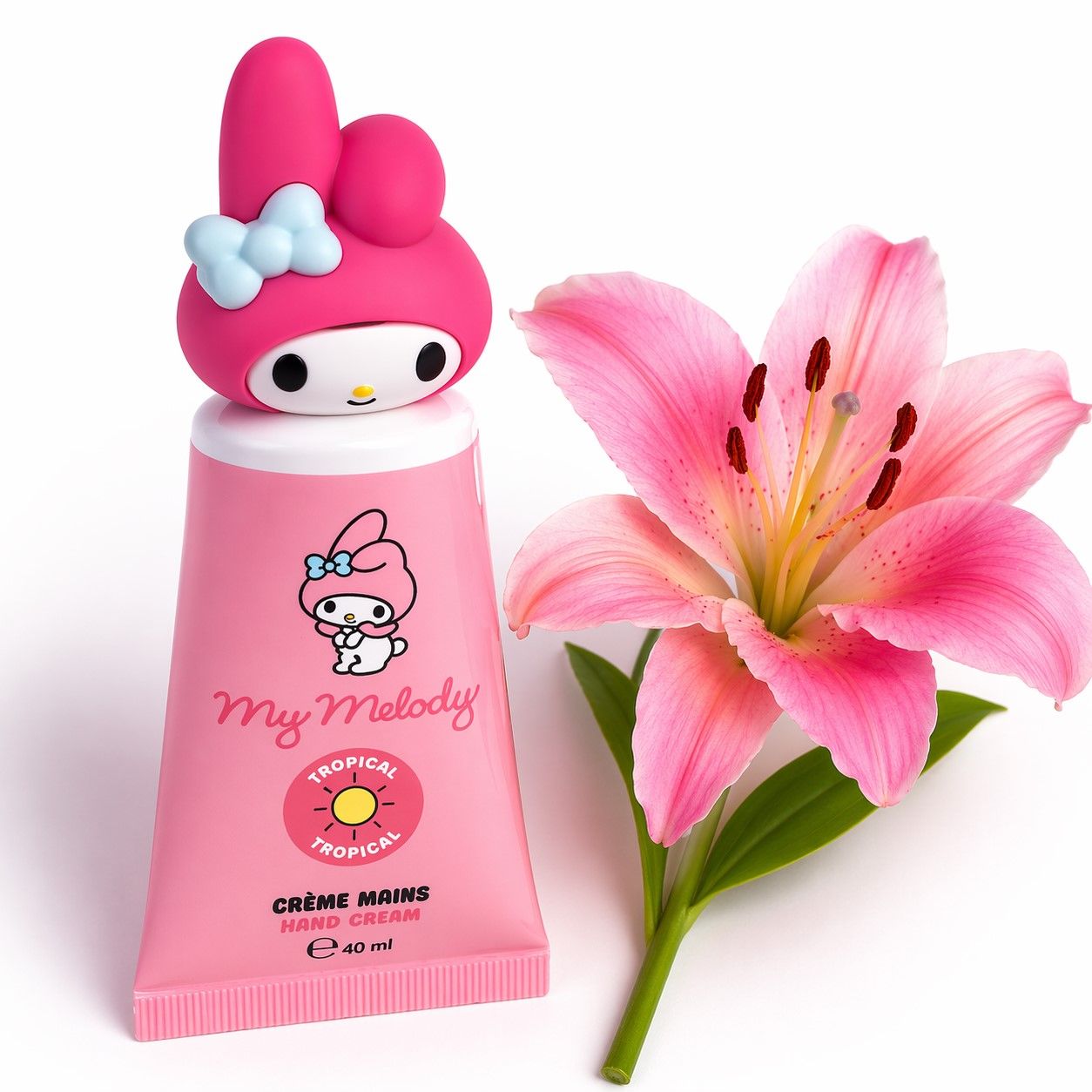 Hello Kitty My Melody Hand Cream Tropical Scented With 3D Cap