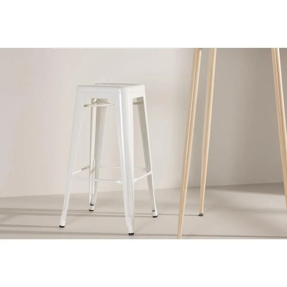 Svea - Metpe barkruk 76 cm - wit