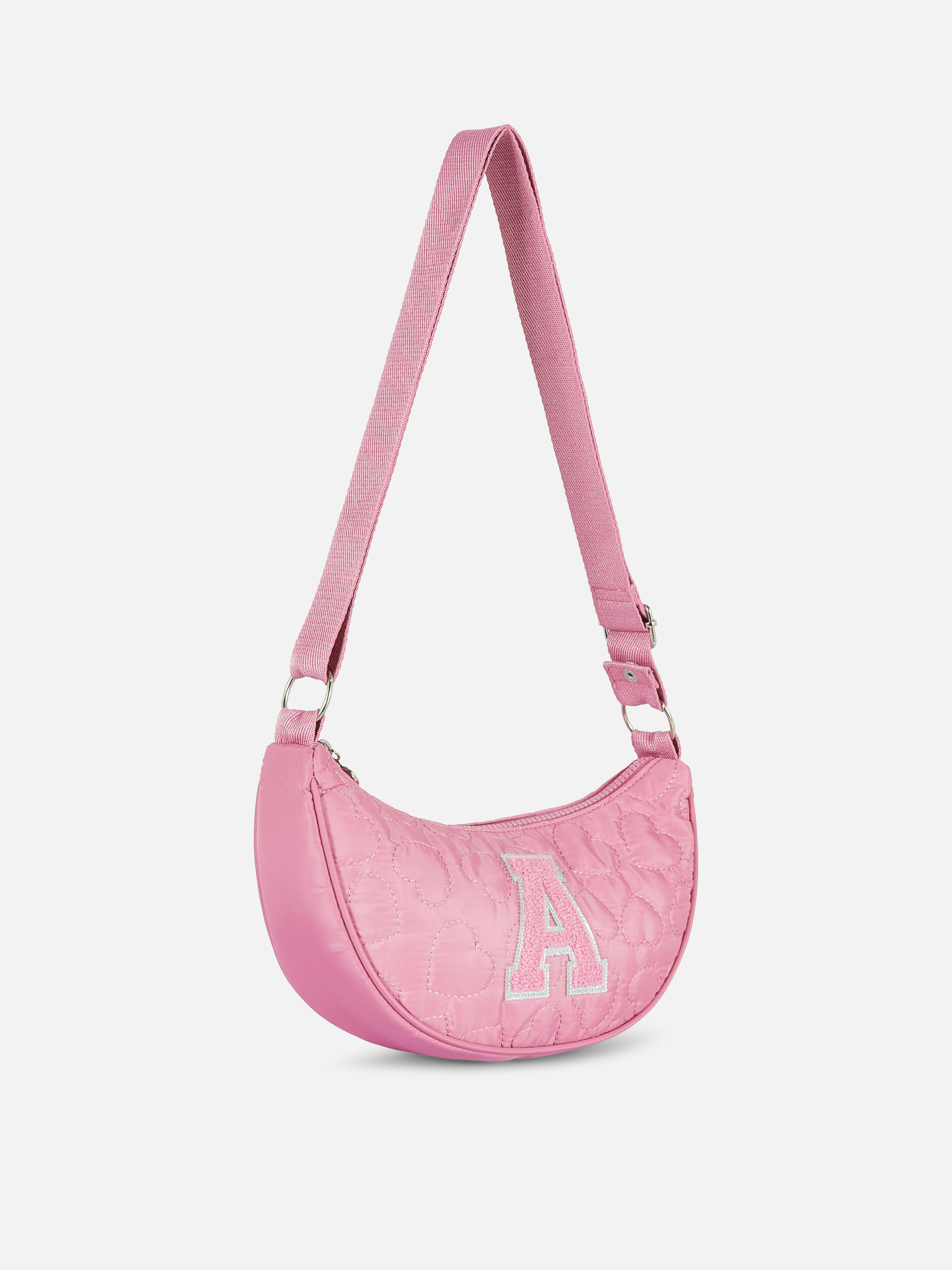 Initial Saddle Crossbody Bag