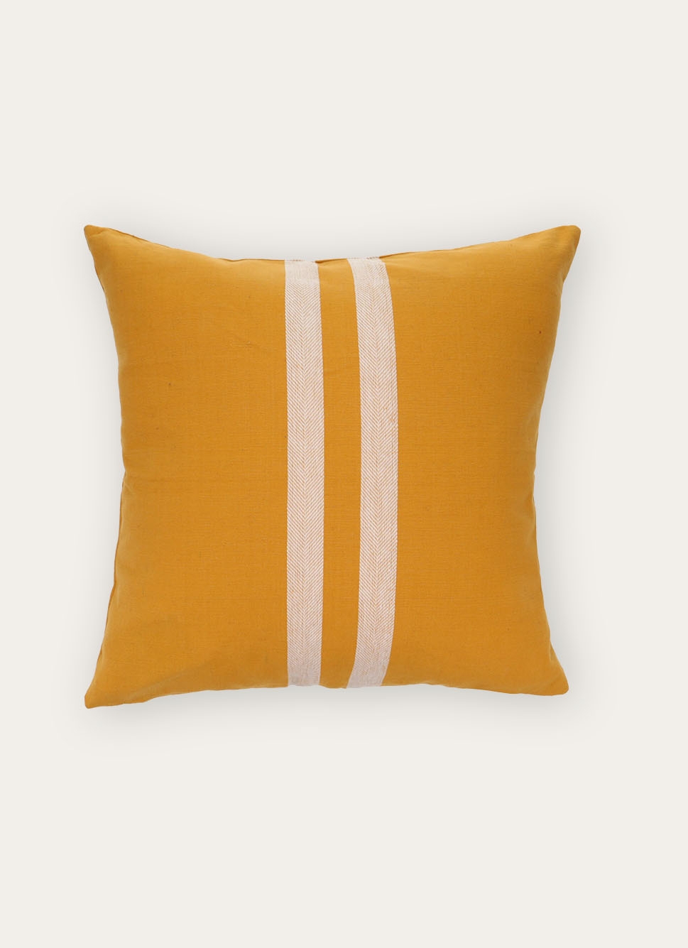 COUSSIN RAYÉ IVOIRE OCRE