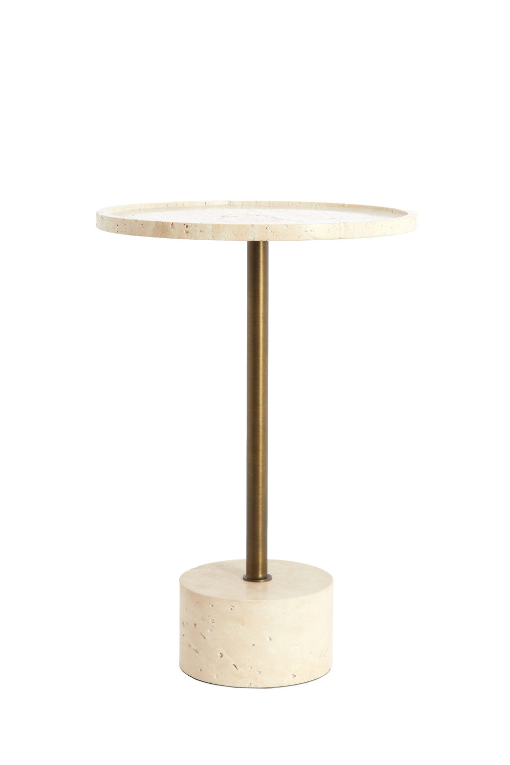 Light & Living bijzettafel CIVITA - Ø37x49 cm - bruin