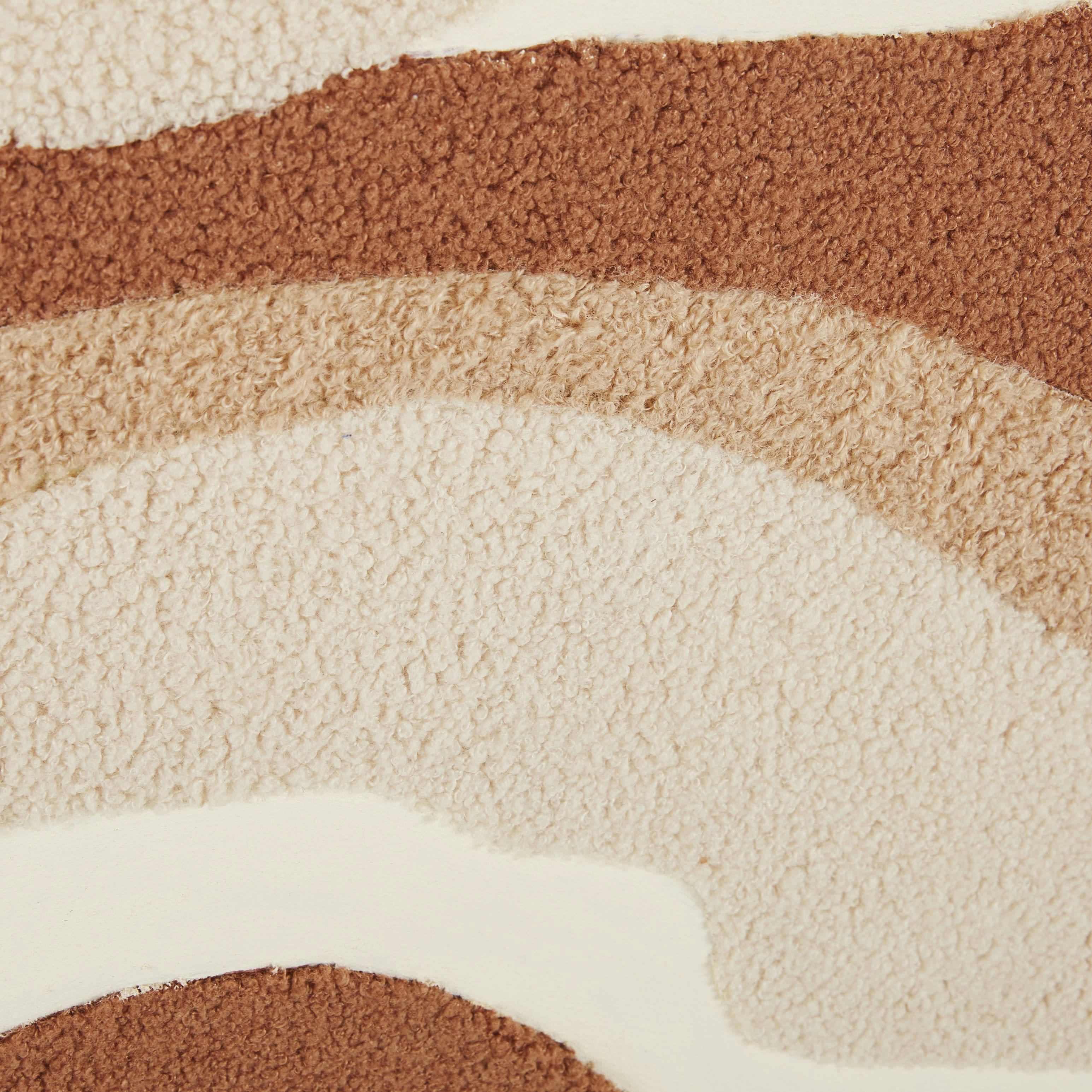 VARUNIA - Toile abstraite terracotta et beige 100x120