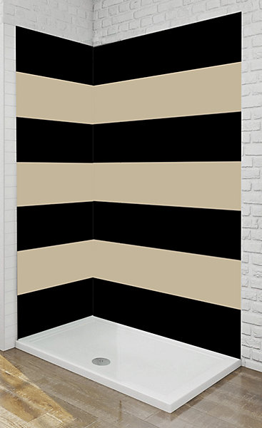 Panneau mural Alu Douche Salle de Bain MARIE-LINE MAT 90 cm x 210 cm