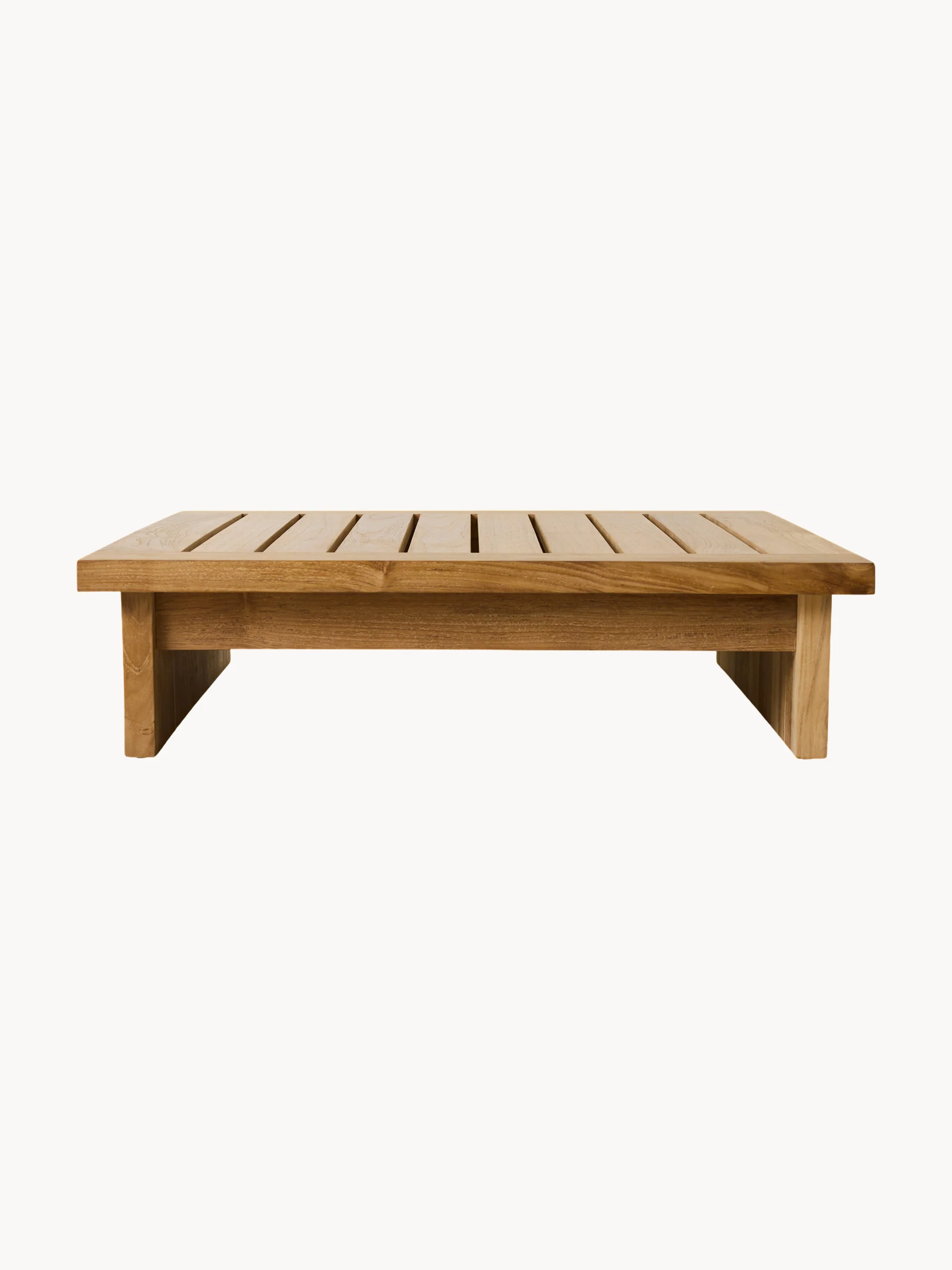 Garten-Hocker Natural aus Teakholz