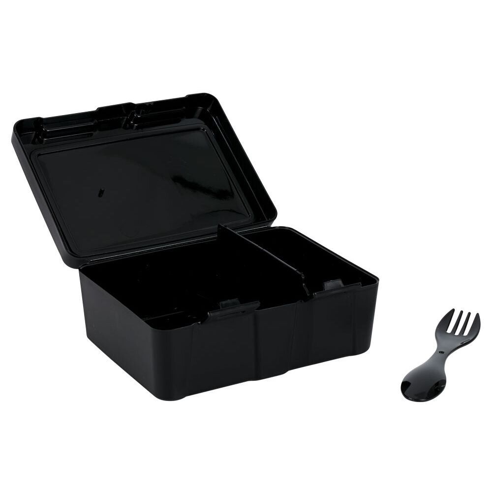 Lunch box à 2 compartiments - BoÎte alimentaire en plastique noir 1L