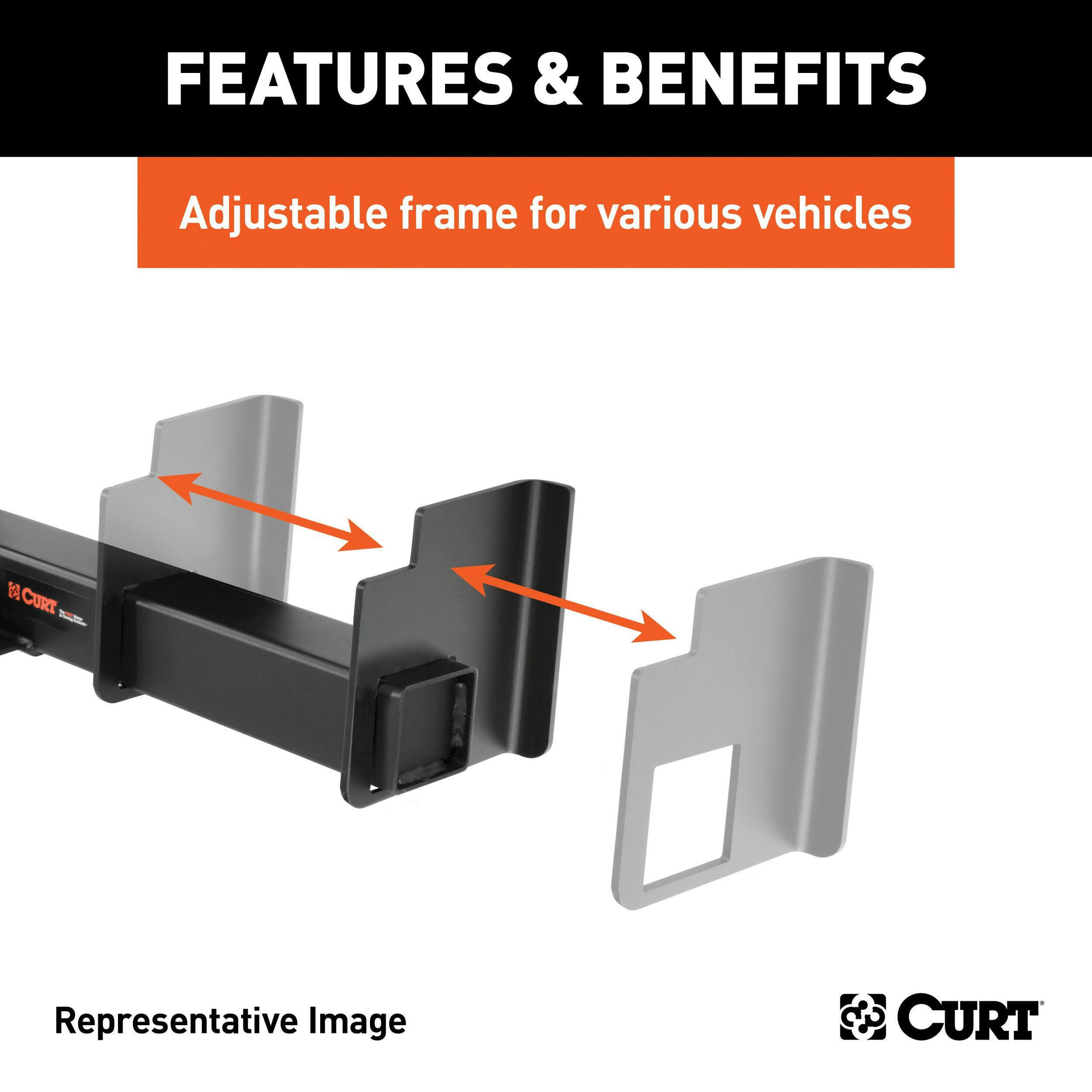 CURT Universal Weld-On Hitch Center Section