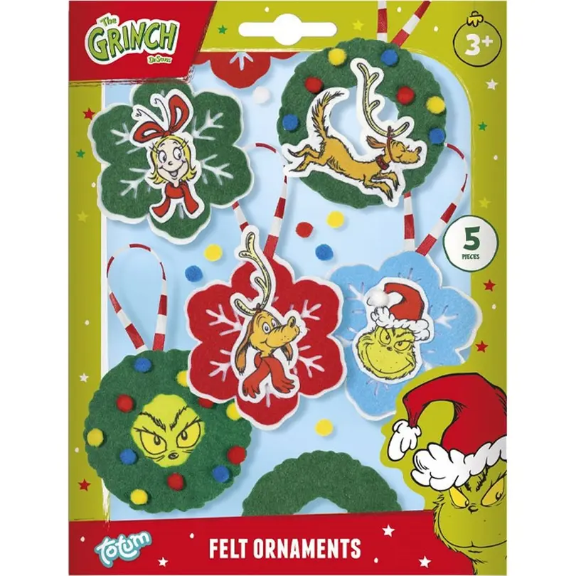 Christbaumschmuck 5er-Set Grinch