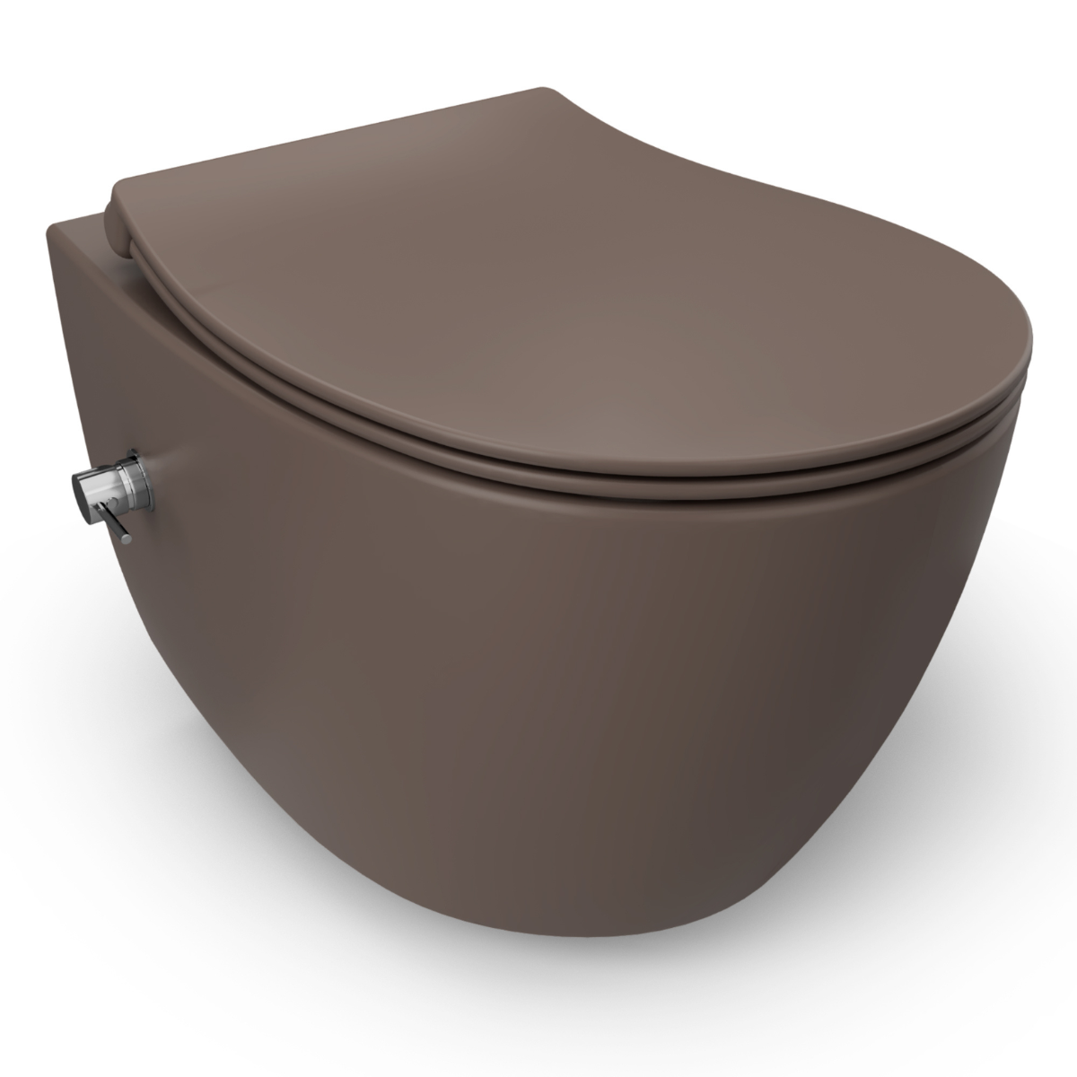 Isvea Wc Toilet Badkamer Hangend Bidet Taupe Inclusief Softclose Toiletbril