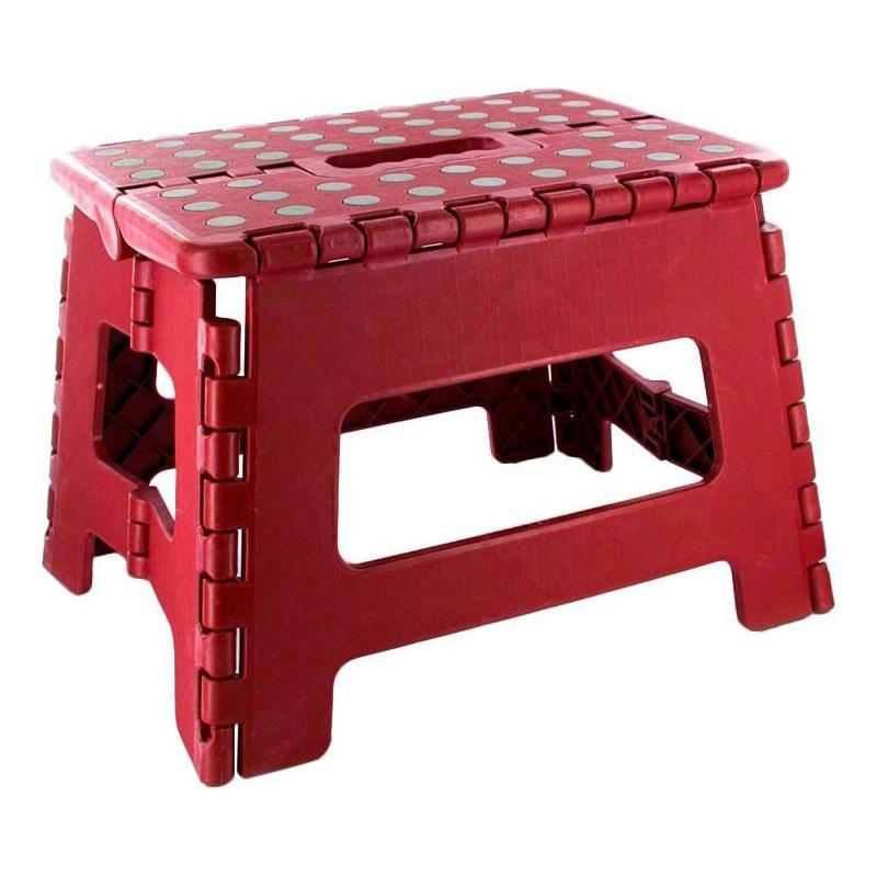 - Marche pied pliable compact rouge