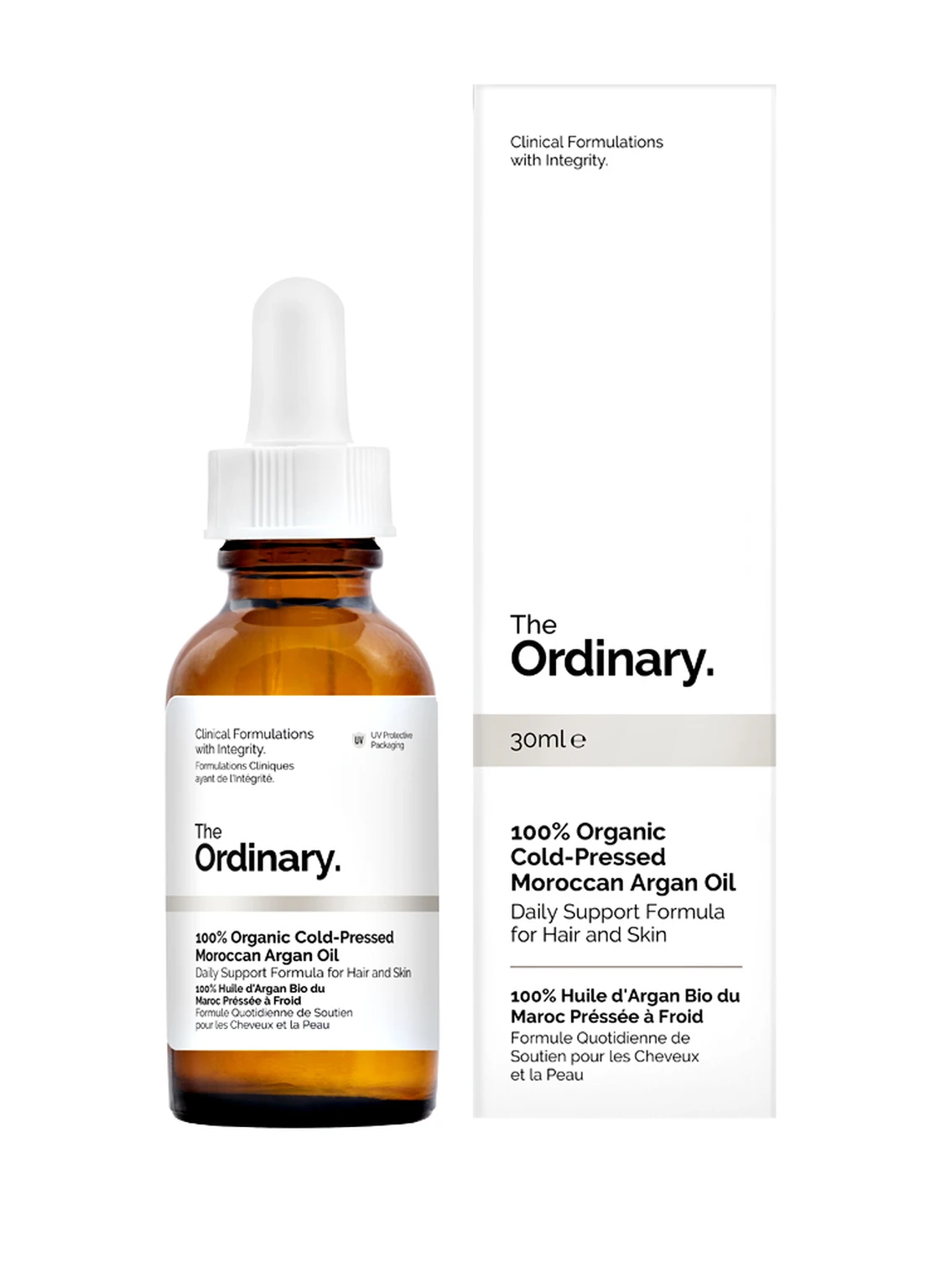 The Ordinary. 100% ORGANIC COLD- PRESSED MOROCCAN ARGAN OIL