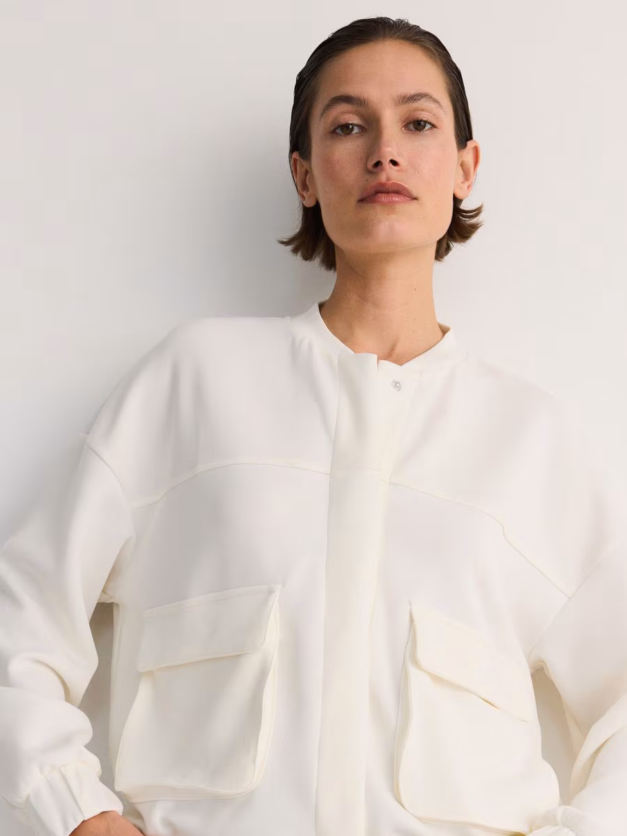 Modal Blend Bomber Jacket