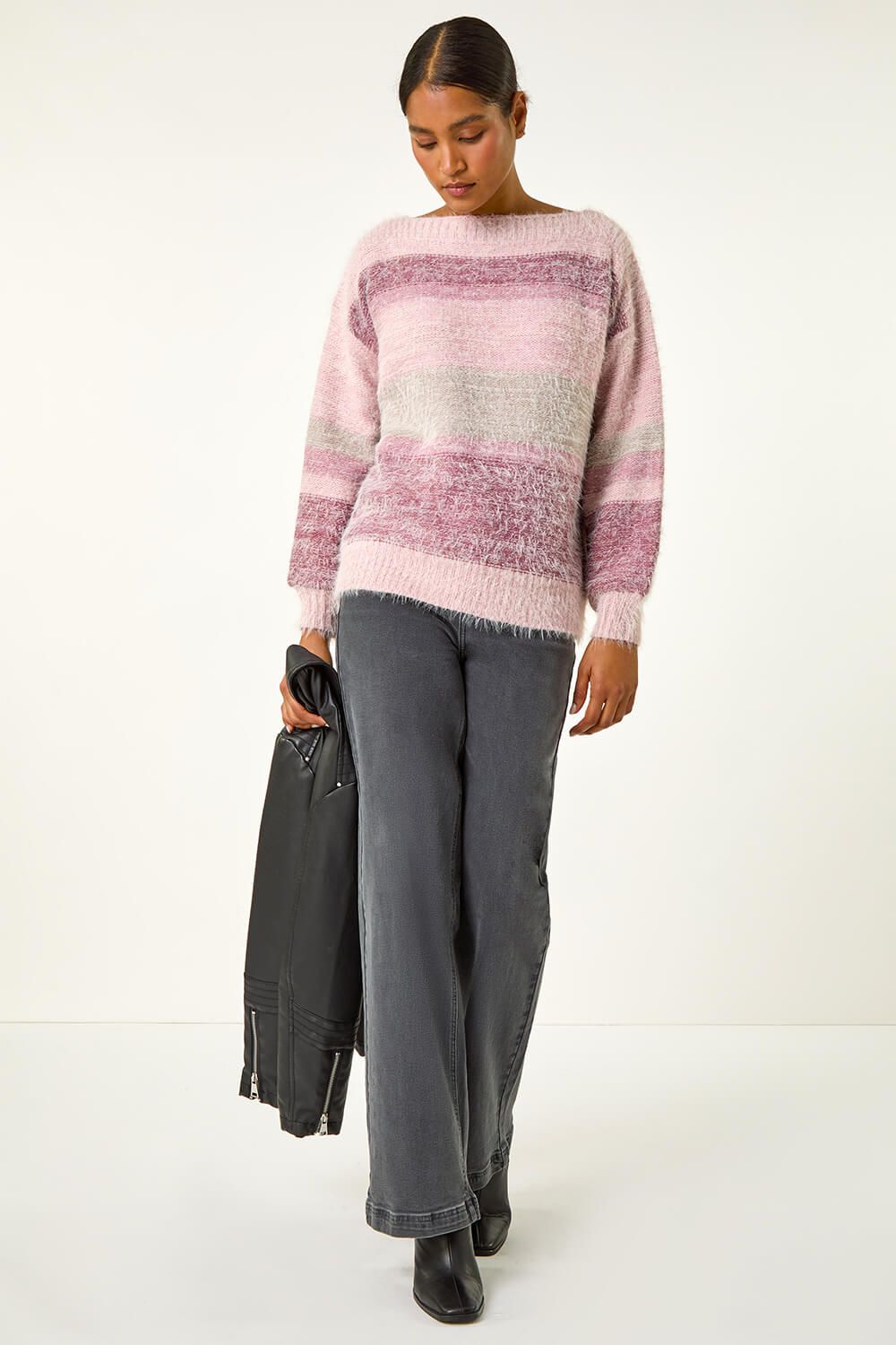 Roman Stripe Soft Knit Jumper