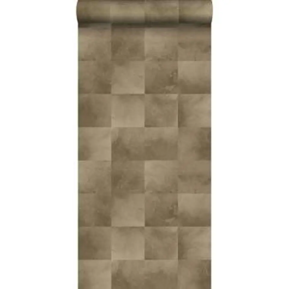 ESTAhome behang - dierenhuid - donker beige - 0.53 x 10.05 m