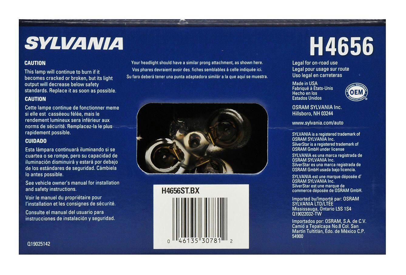 H4656 Sylvania SilverStar® Sealed Beam Headlight, 1-pk