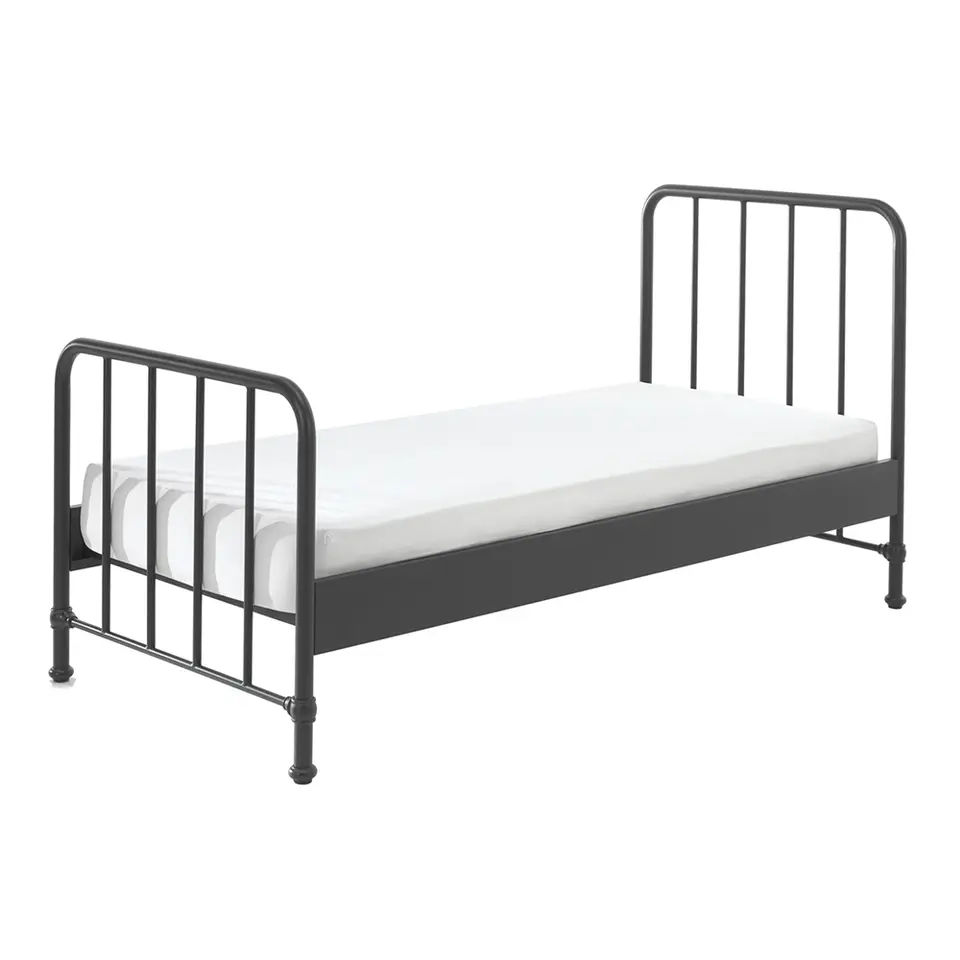 Vipack bed Bronxx - zwart - 90x200 cm
