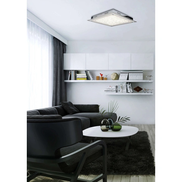 Leuchtmittel »Glasgow«, ∅xH: 36 x 8 cm, Metall/Glas