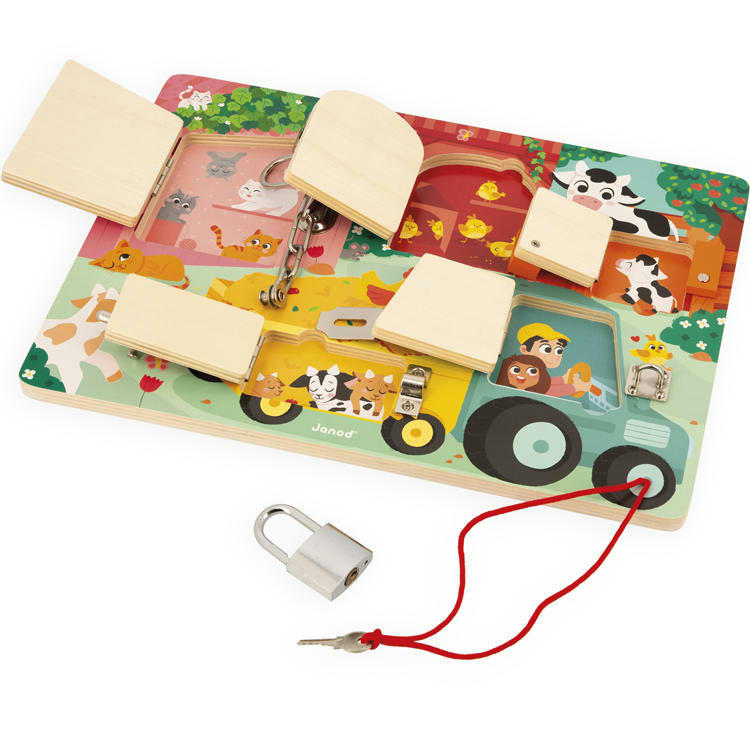 - Planche à cadenas en bois La Ferme