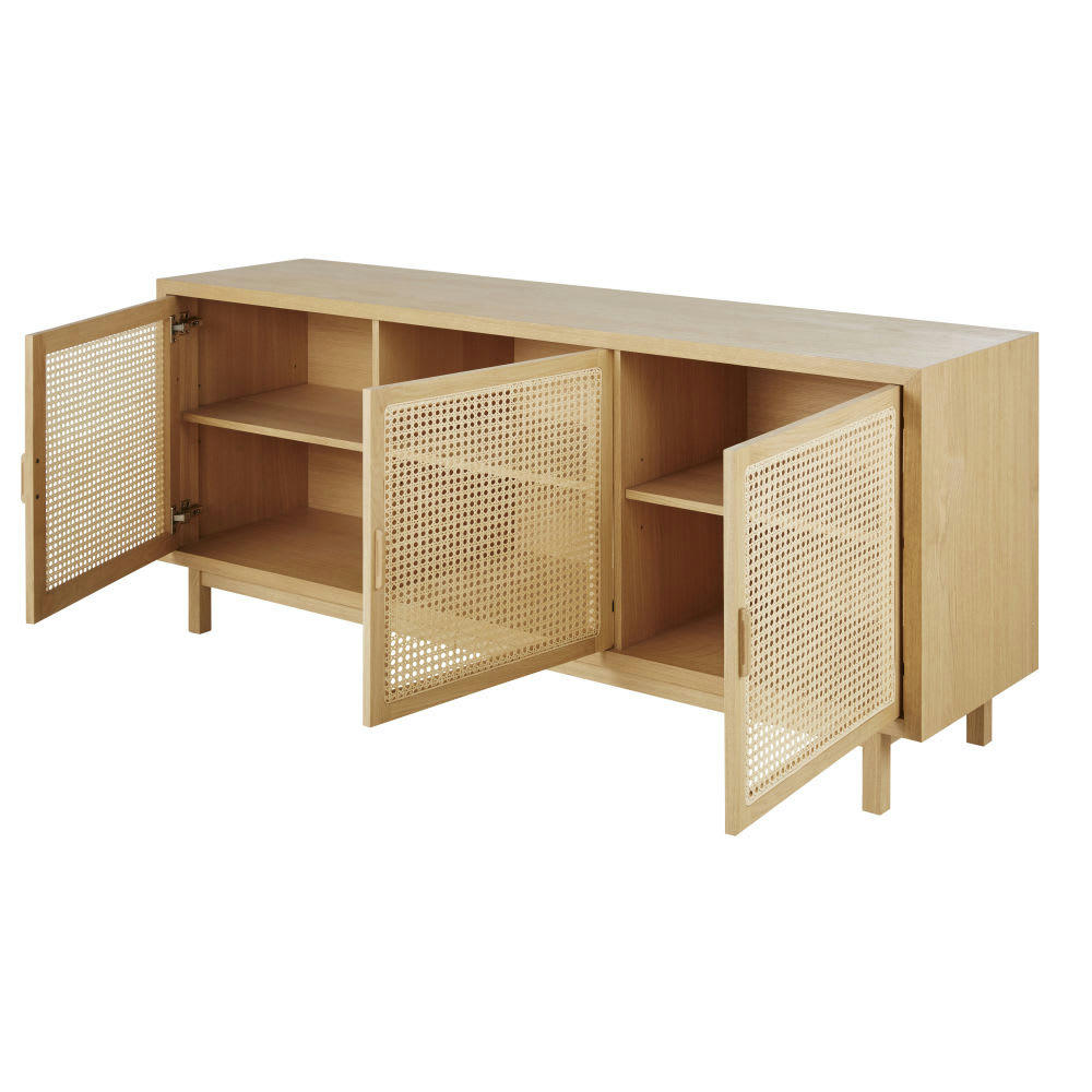 Canopy - Buffet 3 portes cannage en rotin