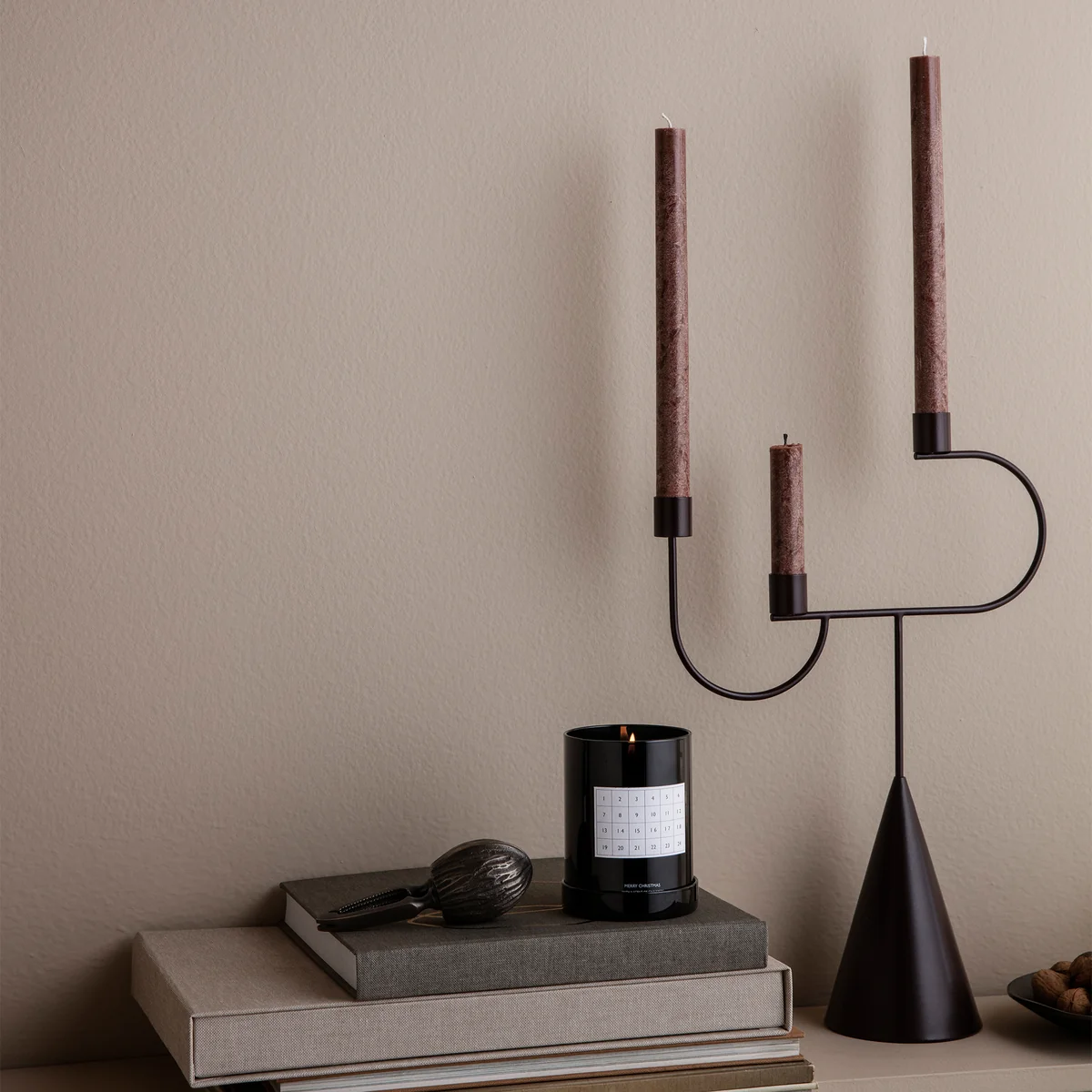 Ferm Living - Avant Kerzenständer, schwarz
