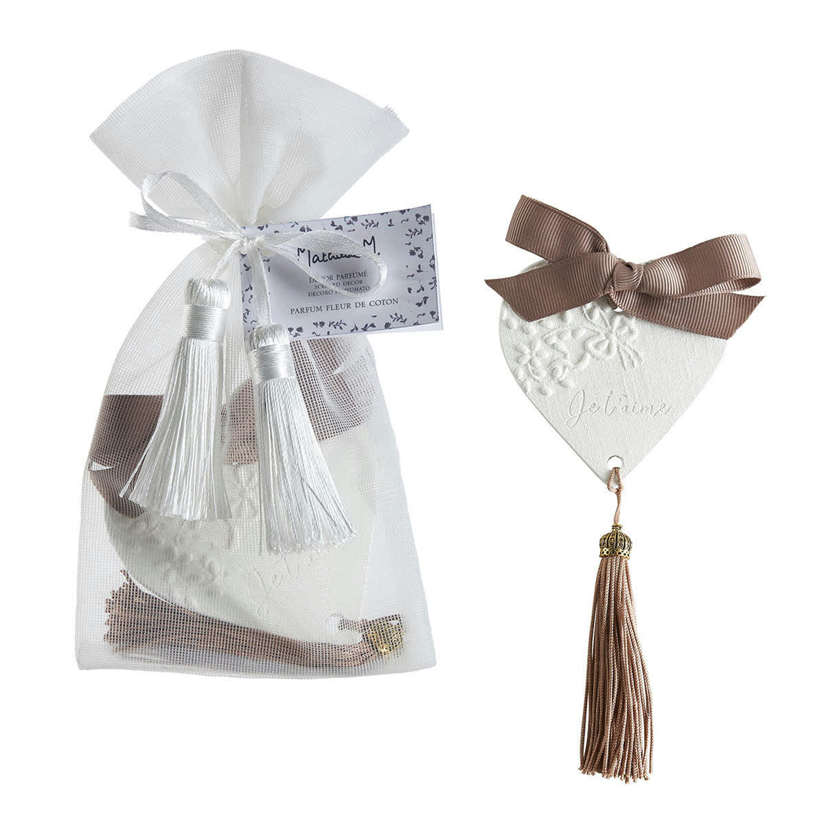 - Décor parfumé Je t'aime - Fleur de coton