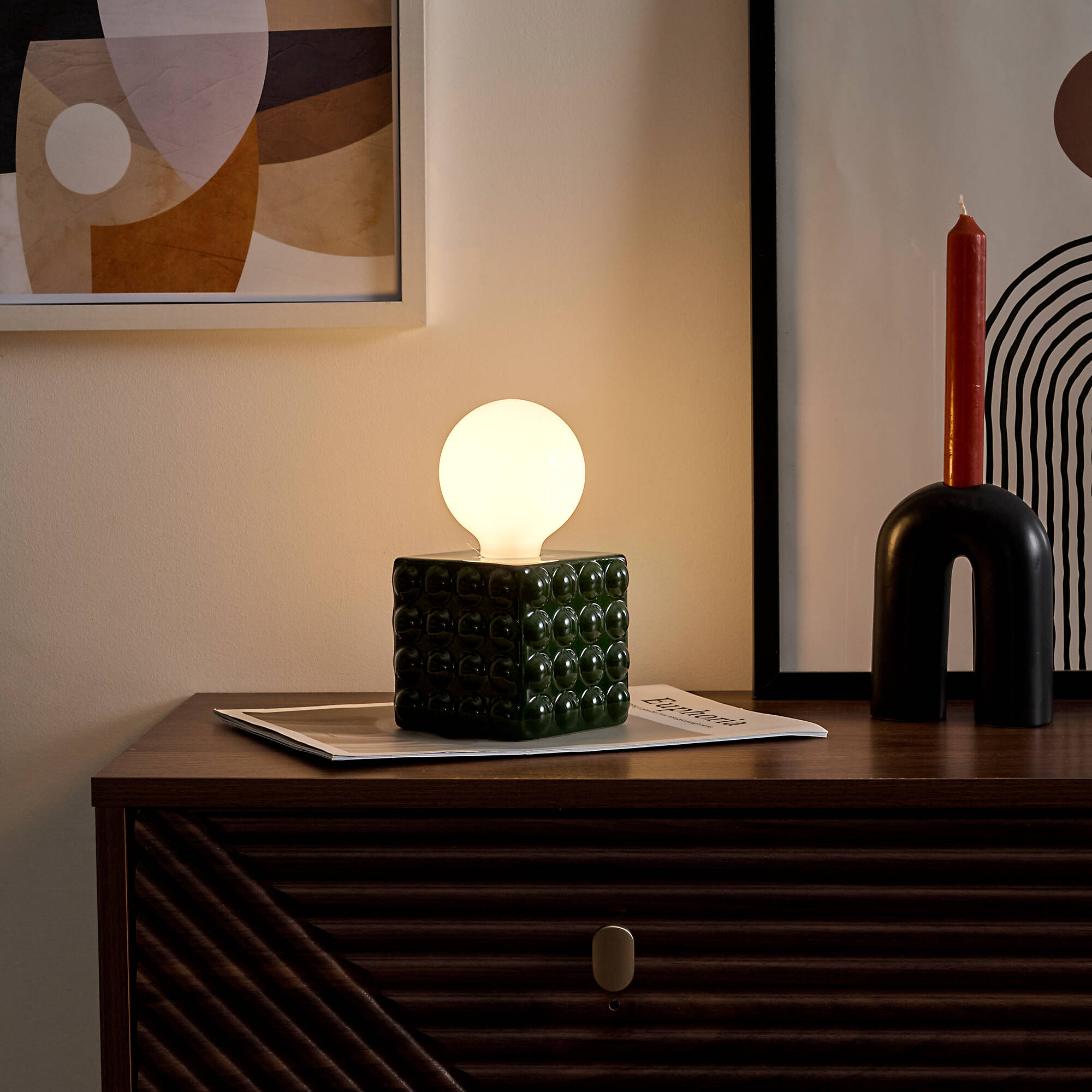 Lampe LED à poser, en céramique