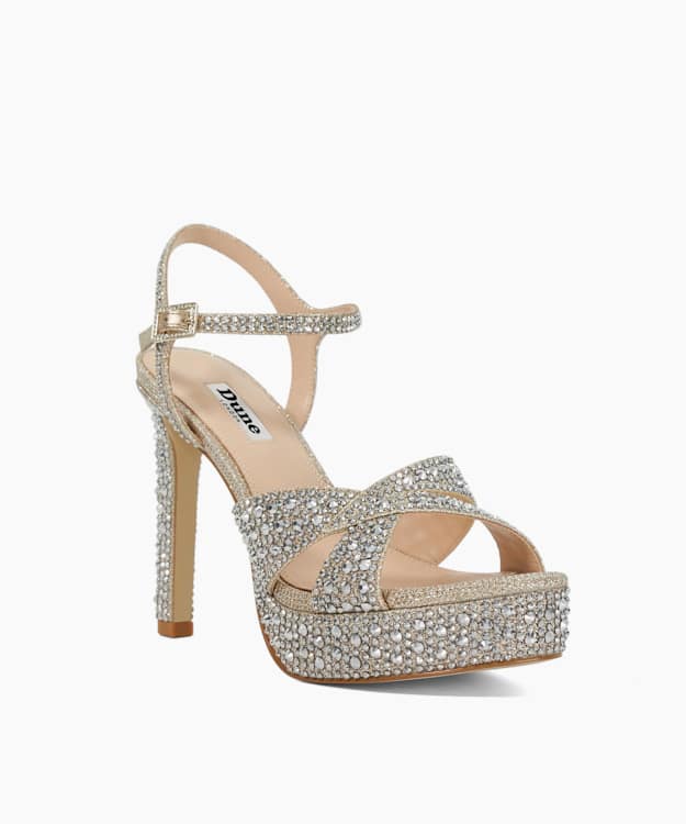 Mayve Gold - Stiletto Heel Sandals
