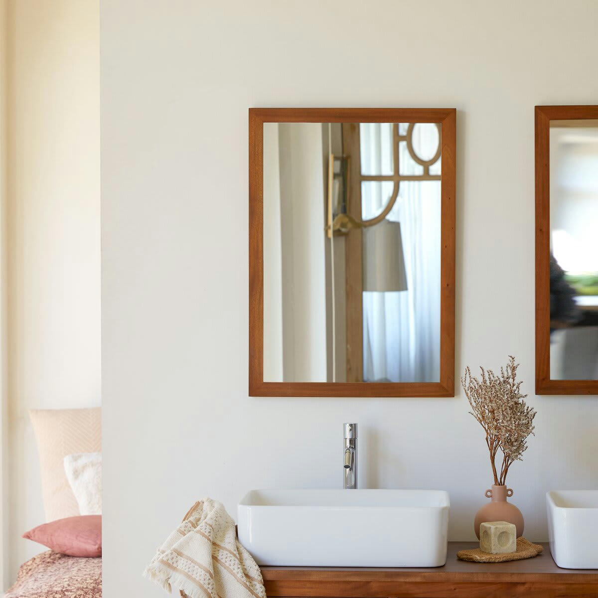 LOGGIA - Miroir en acacia 70x50 cm