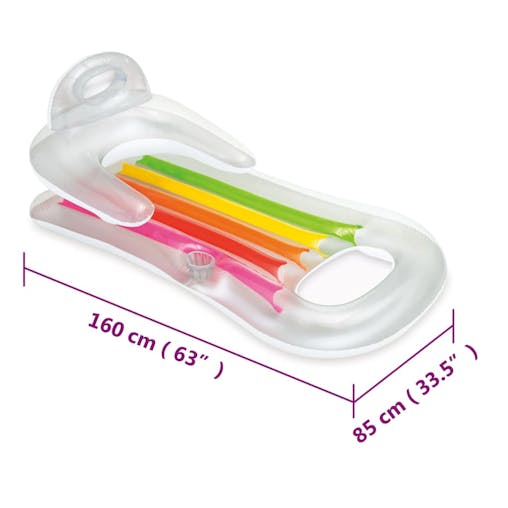 NNEVL Inflatable Pool Lounger 160x85 cm Vinyl