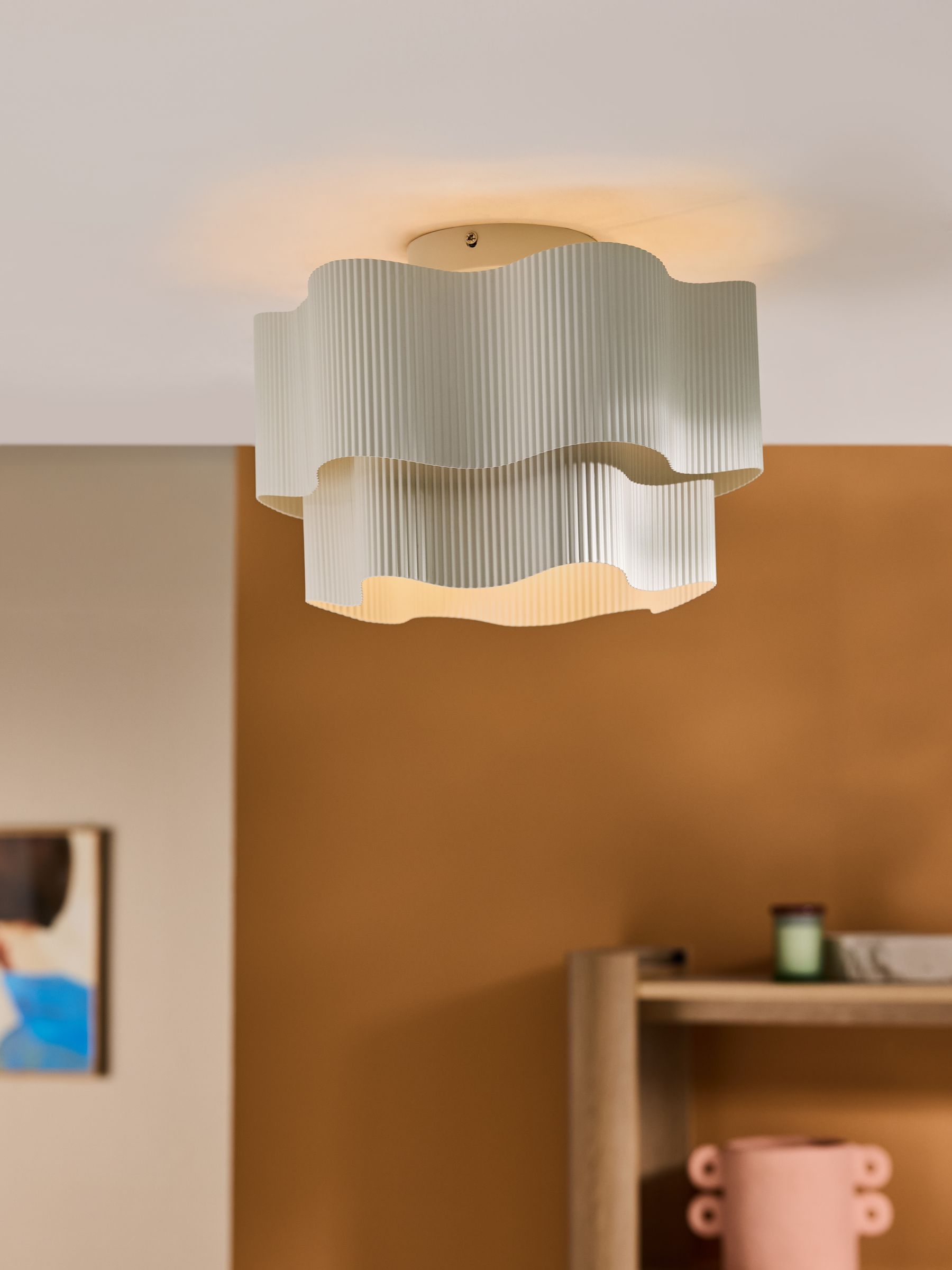 Sydney Flush Light in Cream