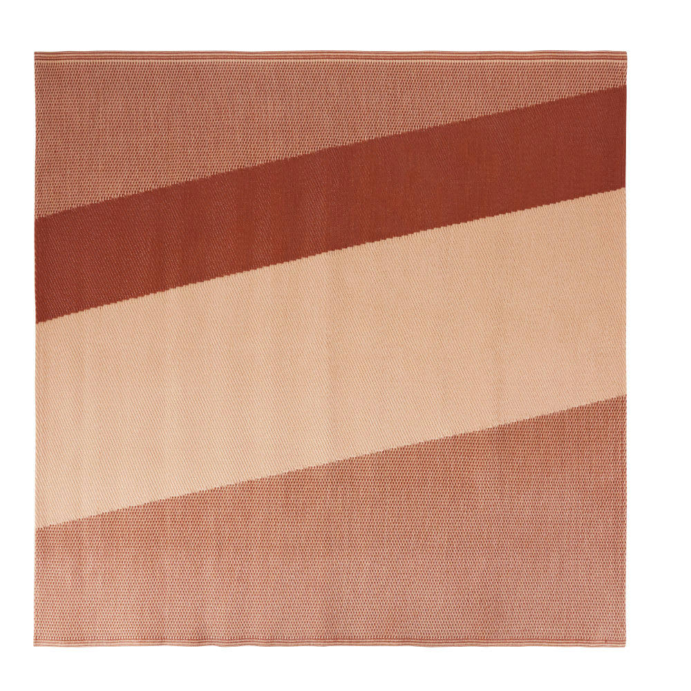 ALTA - Tapis en polypropylène imprimé rose et terracotta 180x180