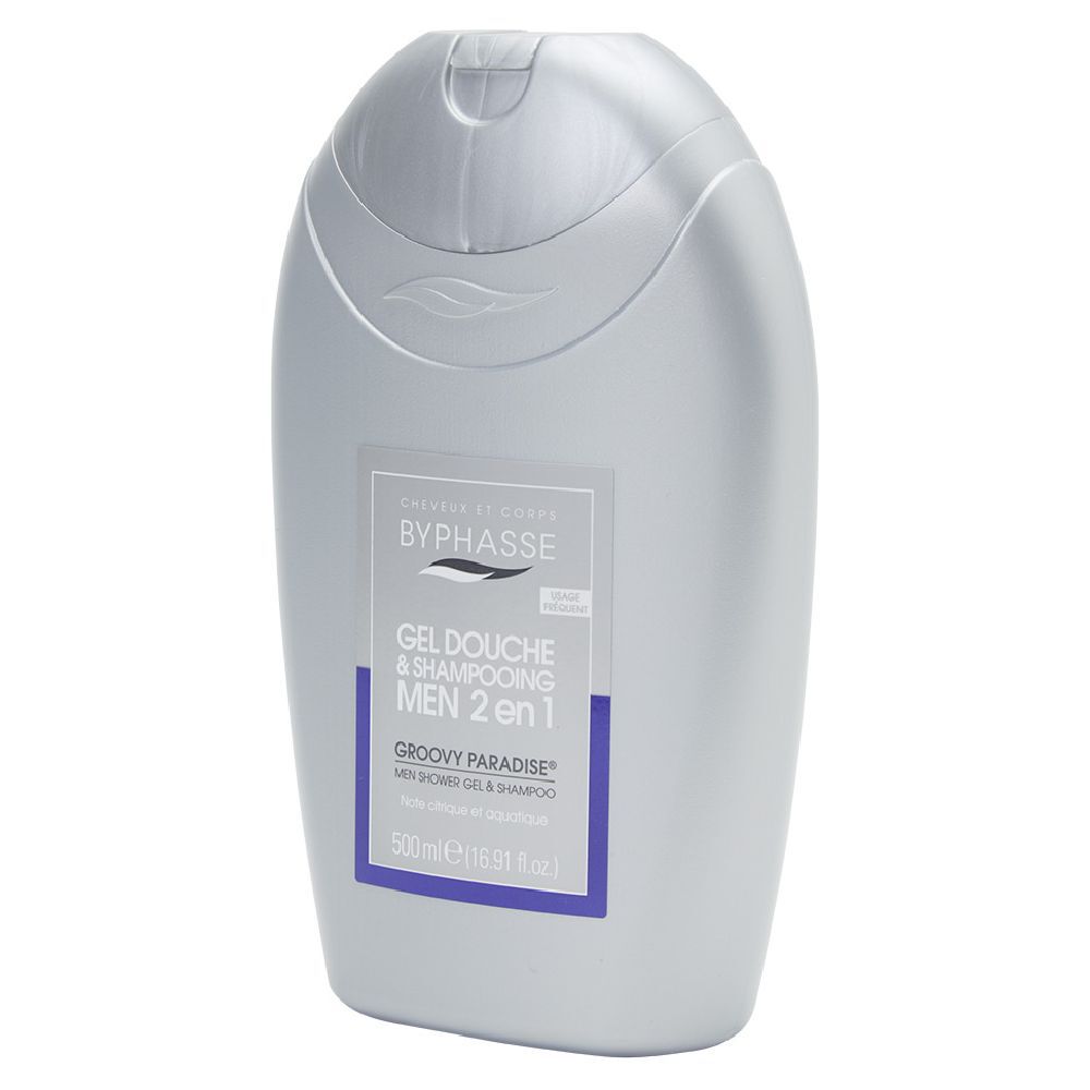 Gel douche shampooing 2 en 1 homme groovy paradise 500ml