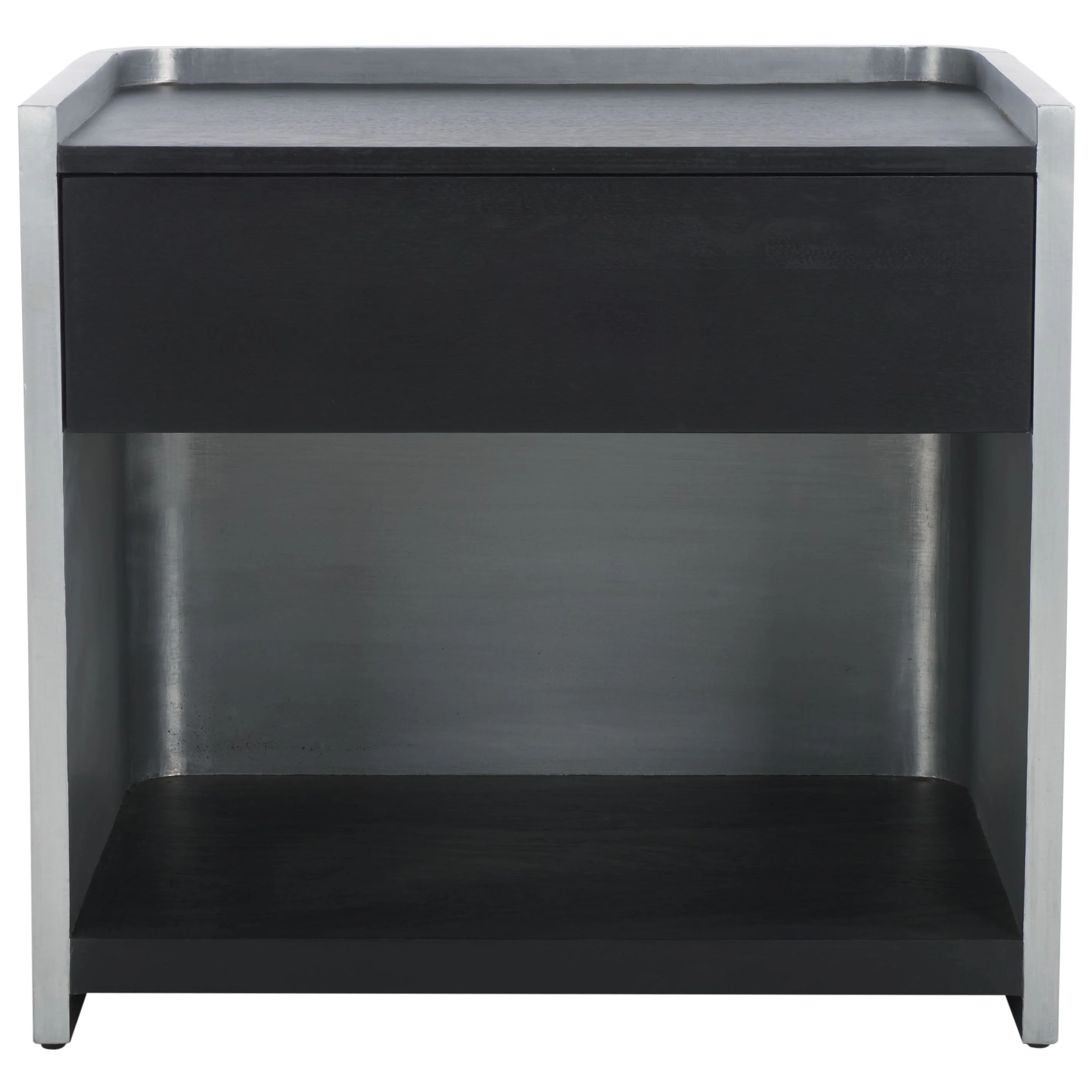 SAFAVIEH Couture Ottawa Wood And Aluminum Nightstand