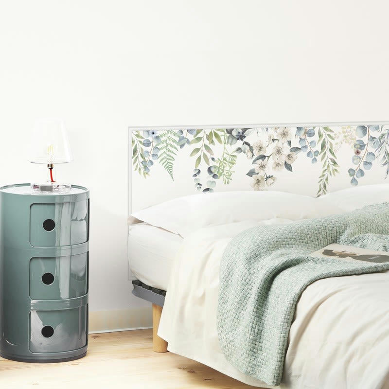 FLOWERS IN RAIN - Tête de lit L140xH 70cm